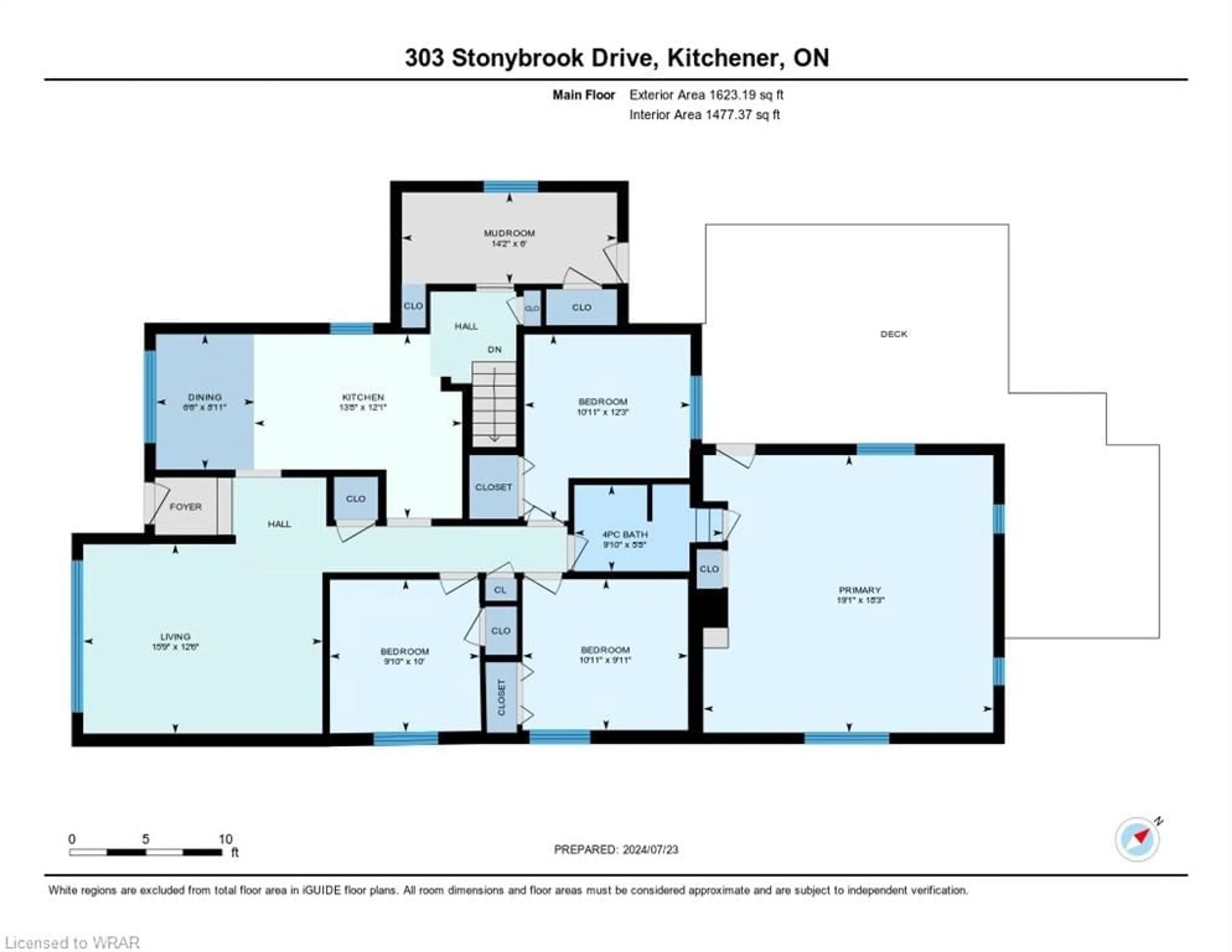 Floor plan for 303 Stonybrook Dr, Kitchener Ontario N2M 4L8