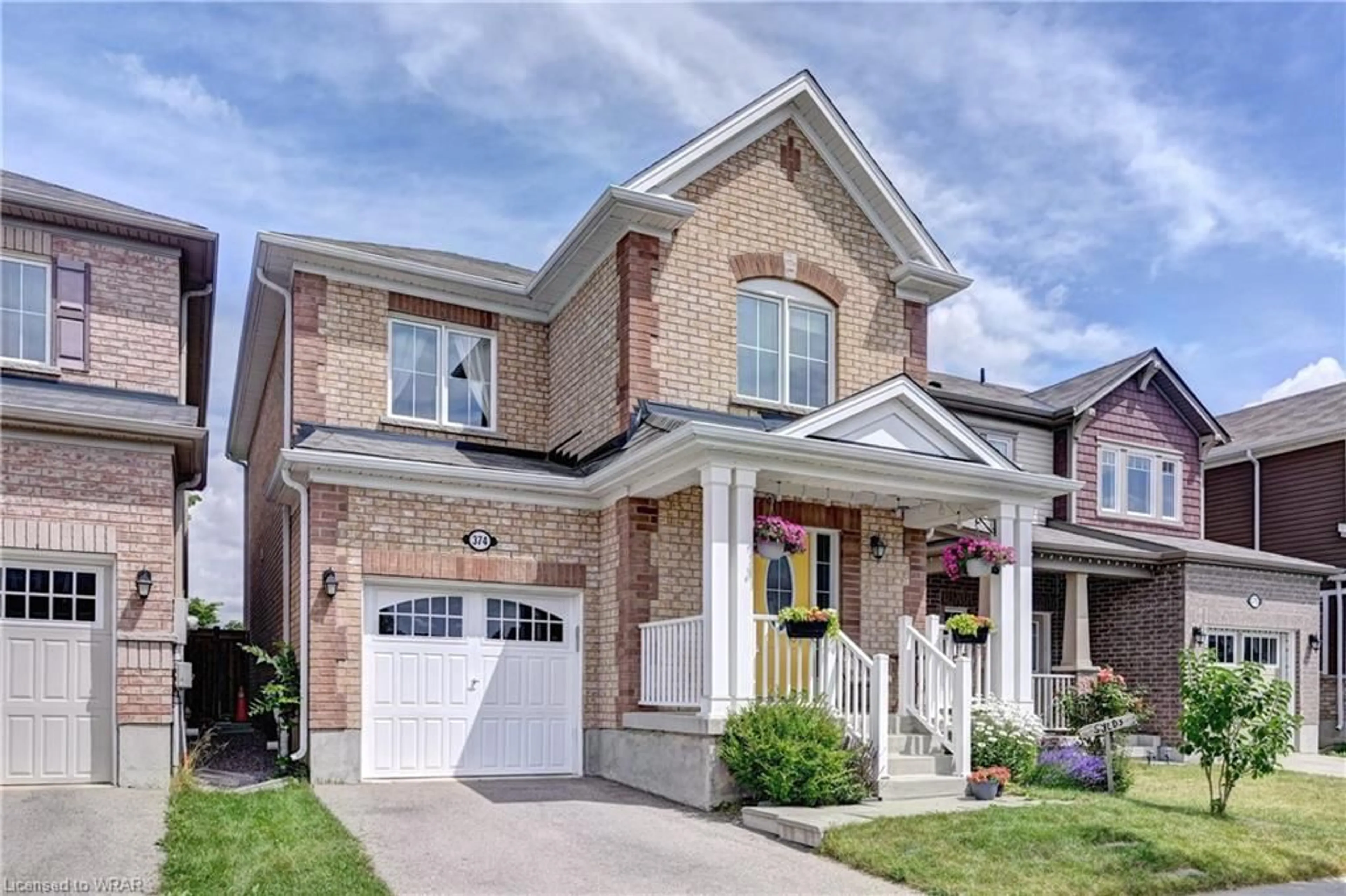 Home with brick exterior material for 374 Grovehill Cres, Kitchener Ontario N2R 0K8