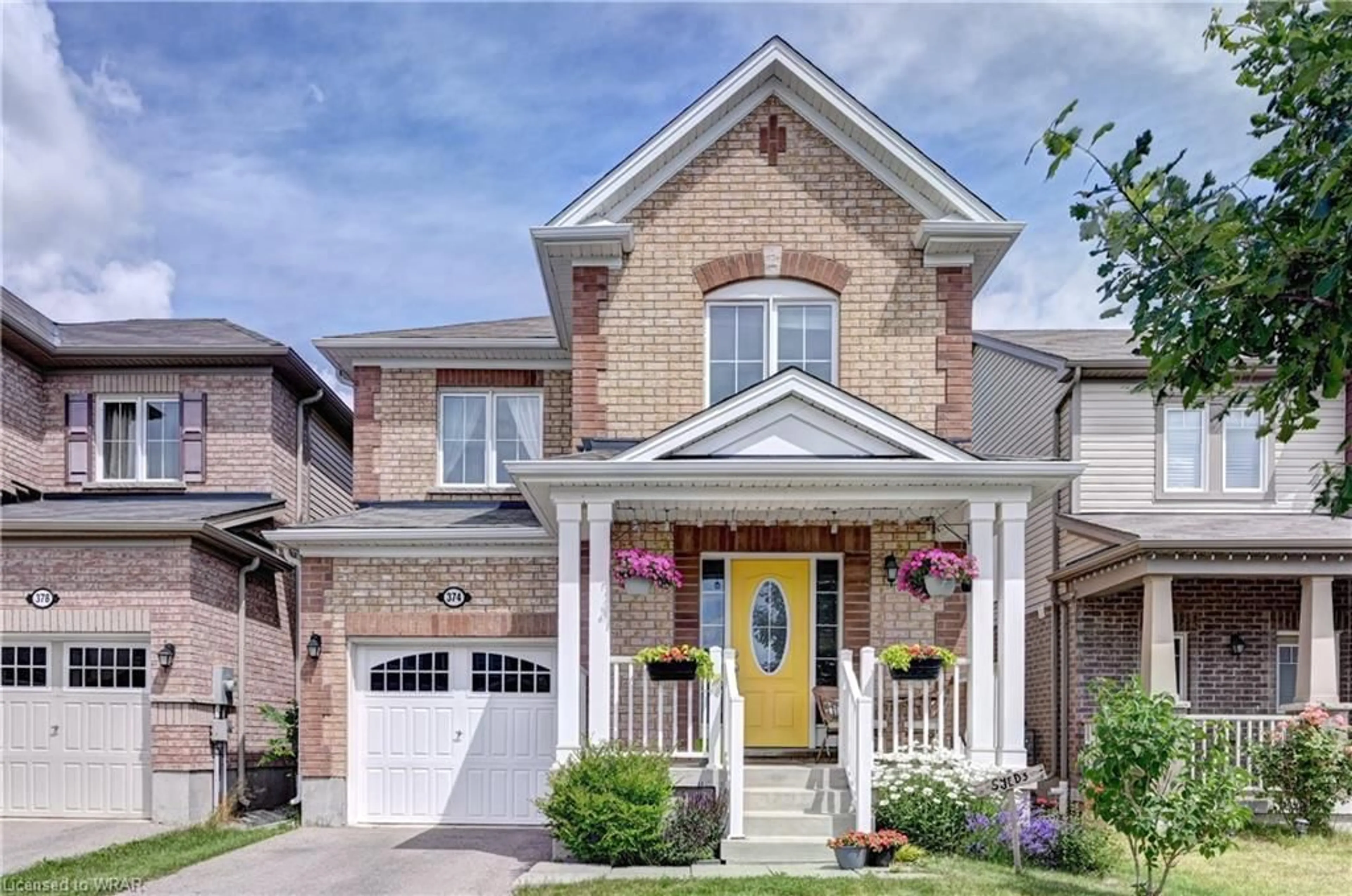 Home with brick exterior material for 374 Grovehill Cres, Kitchener Ontario N2R 0K8