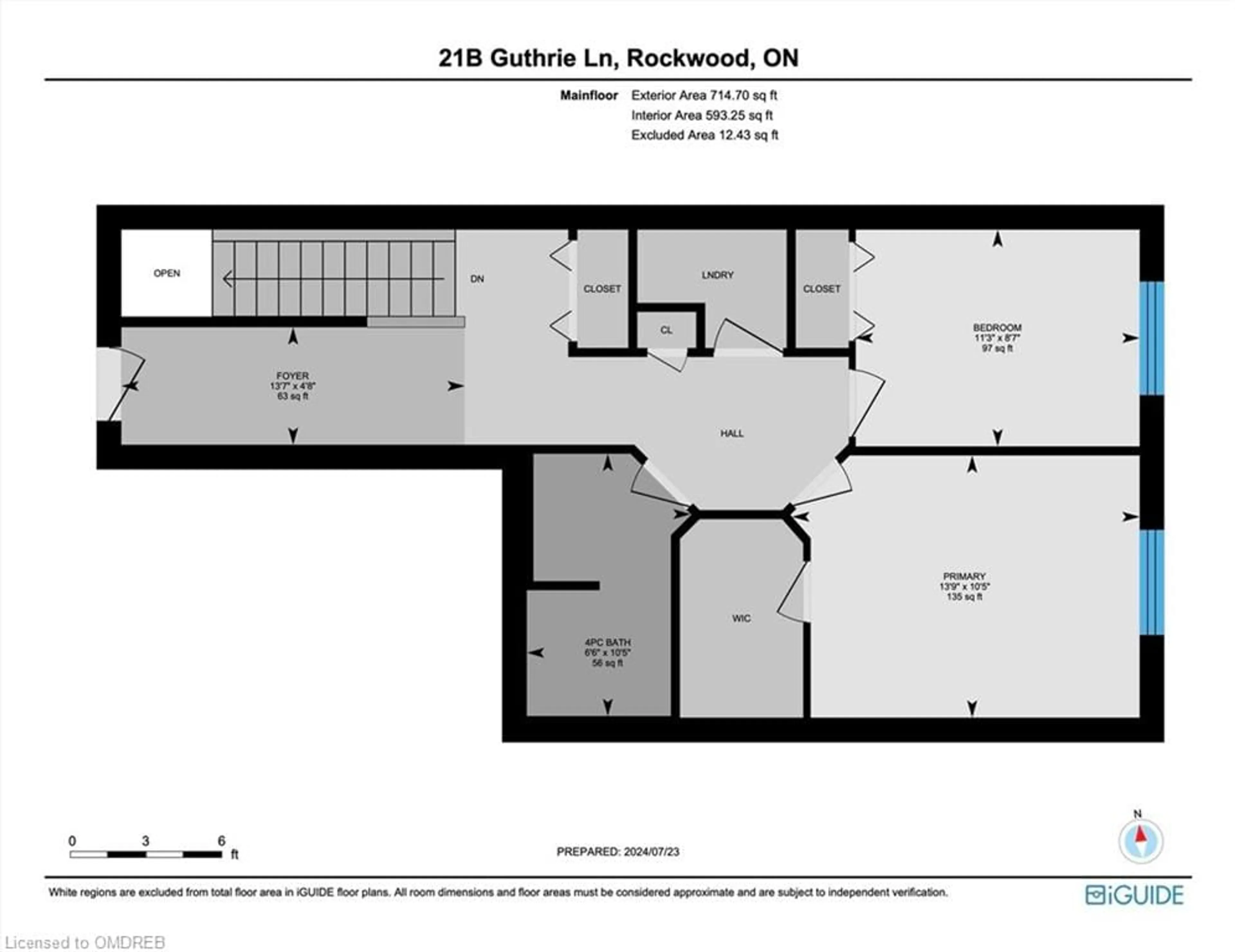 Floor plan for 21B Guthrie Lane, Rockwood Ontario N0B 2K0