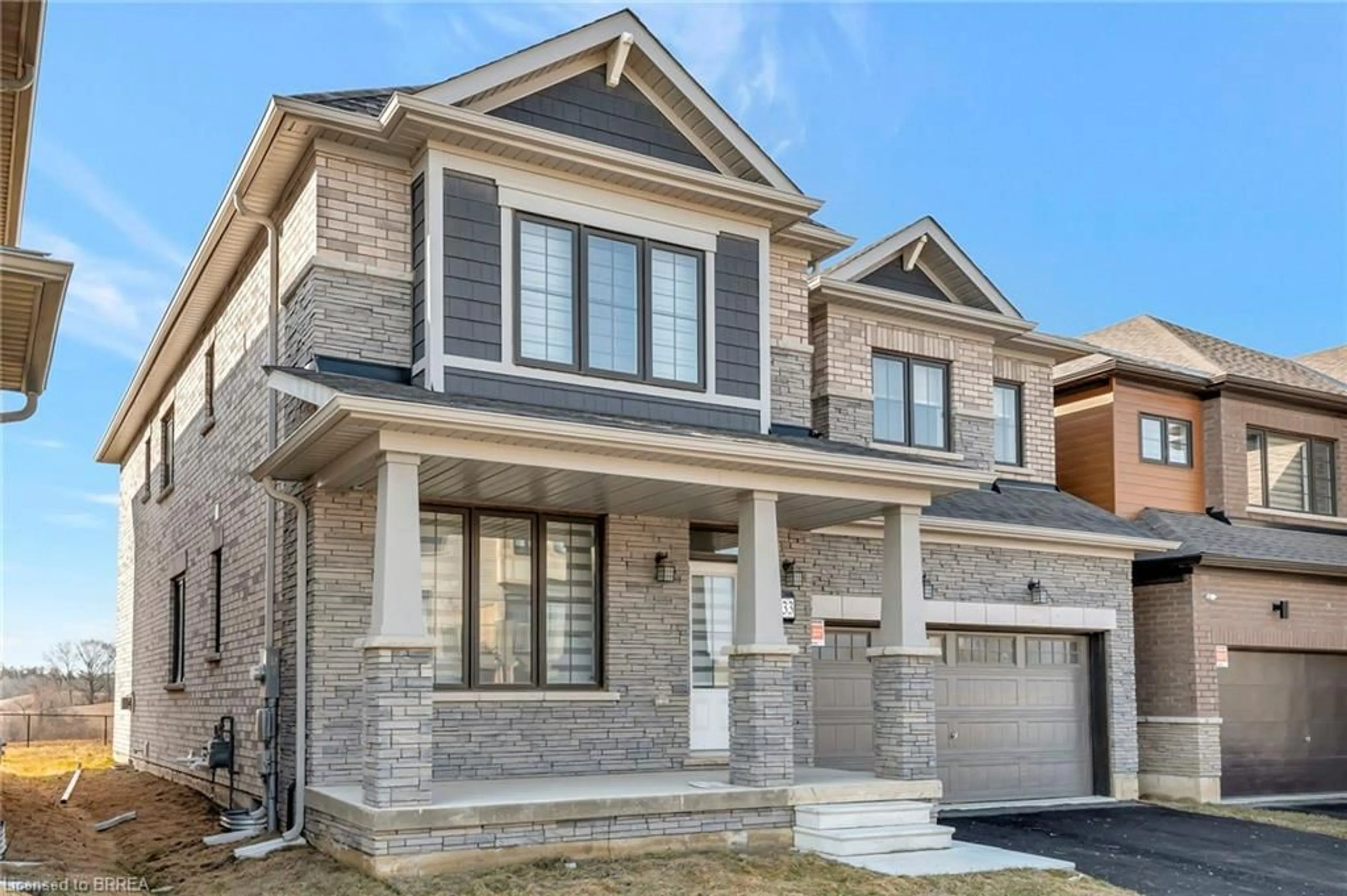 Home with brick exterior material for 33 Bee Cres, Brantford Ontario N3T 0V7