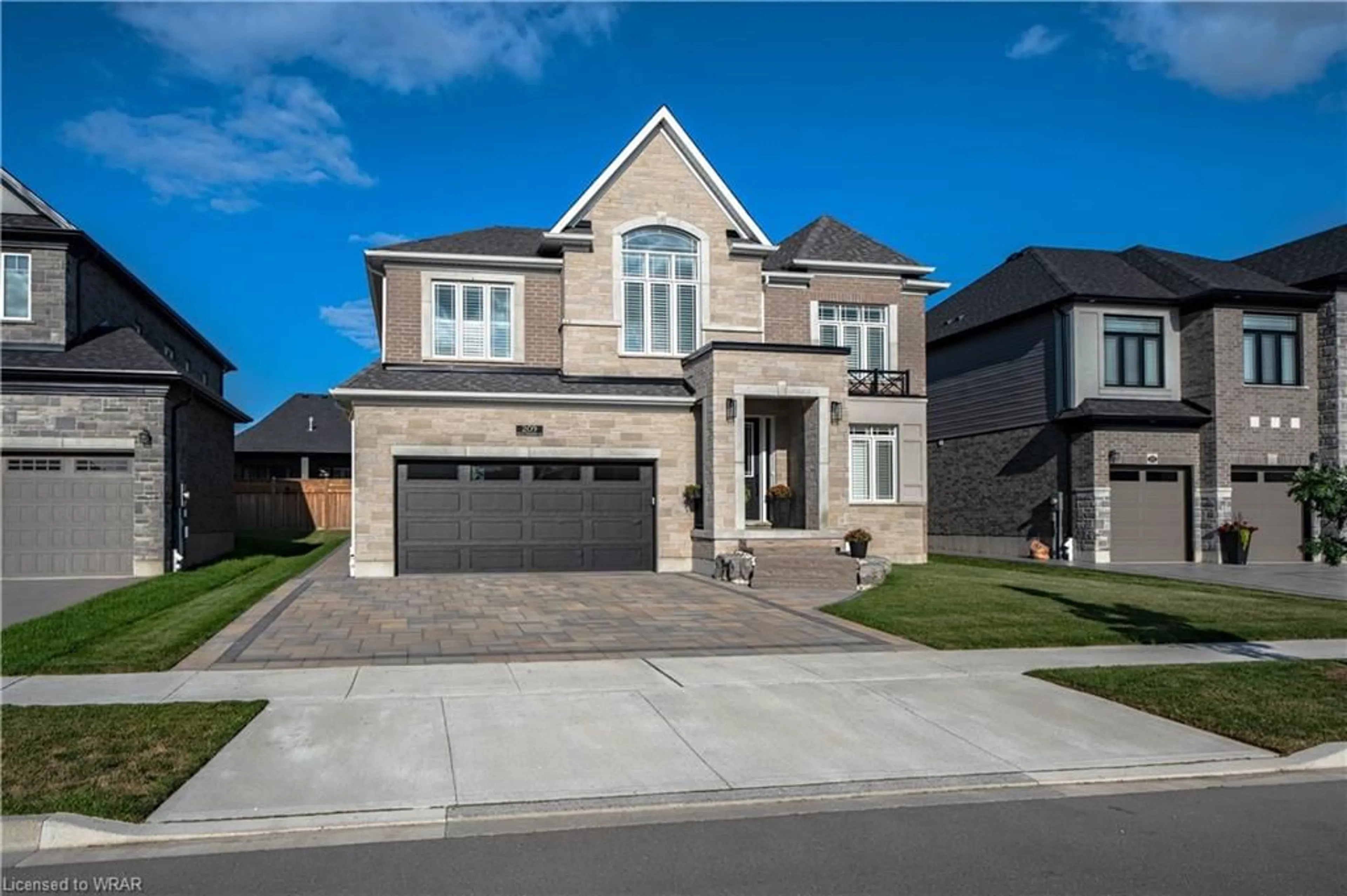 Home with brick exterior material for 209 Field Sparrow Cres, Kitchener Ontario N2K 0G1