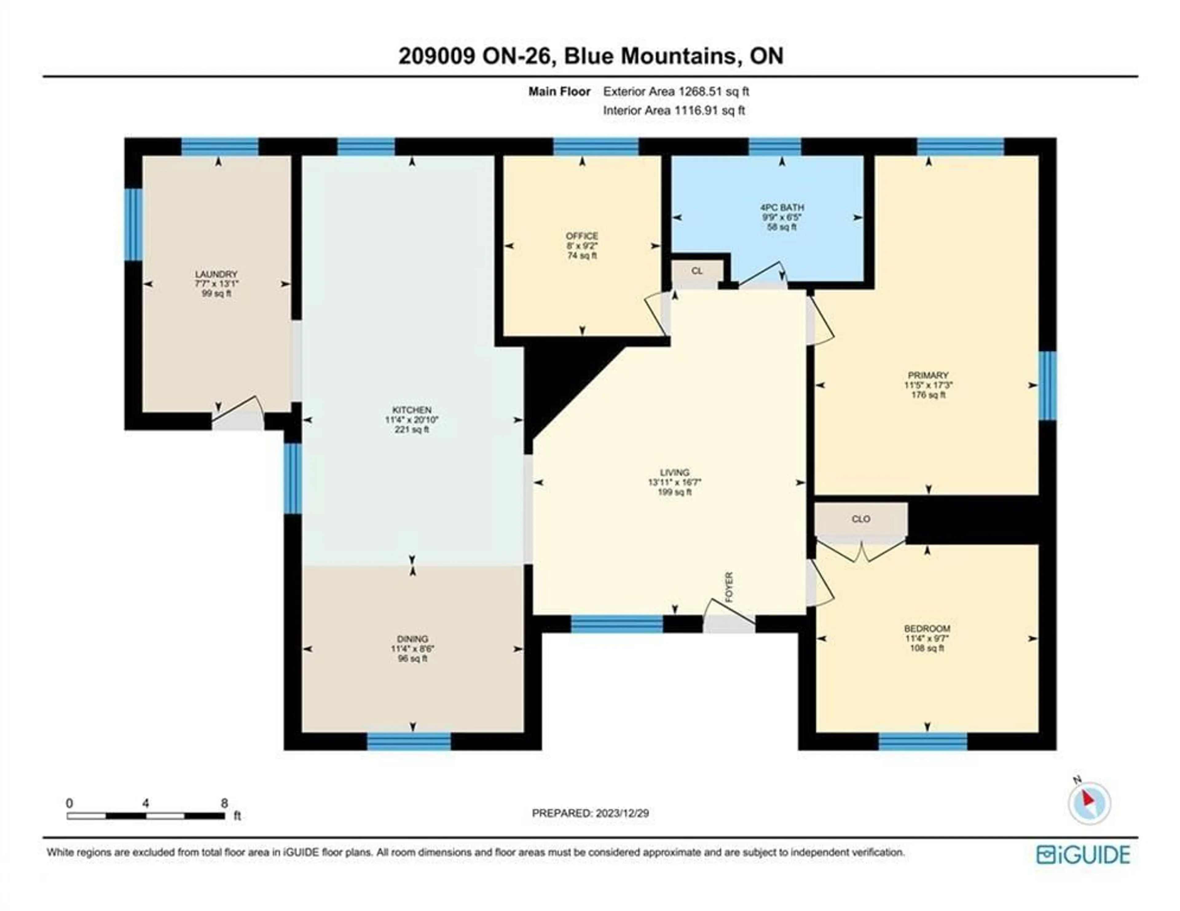 Floor plan for 209009 26 Hwy, Clarksburg Ontario N0H 1J0