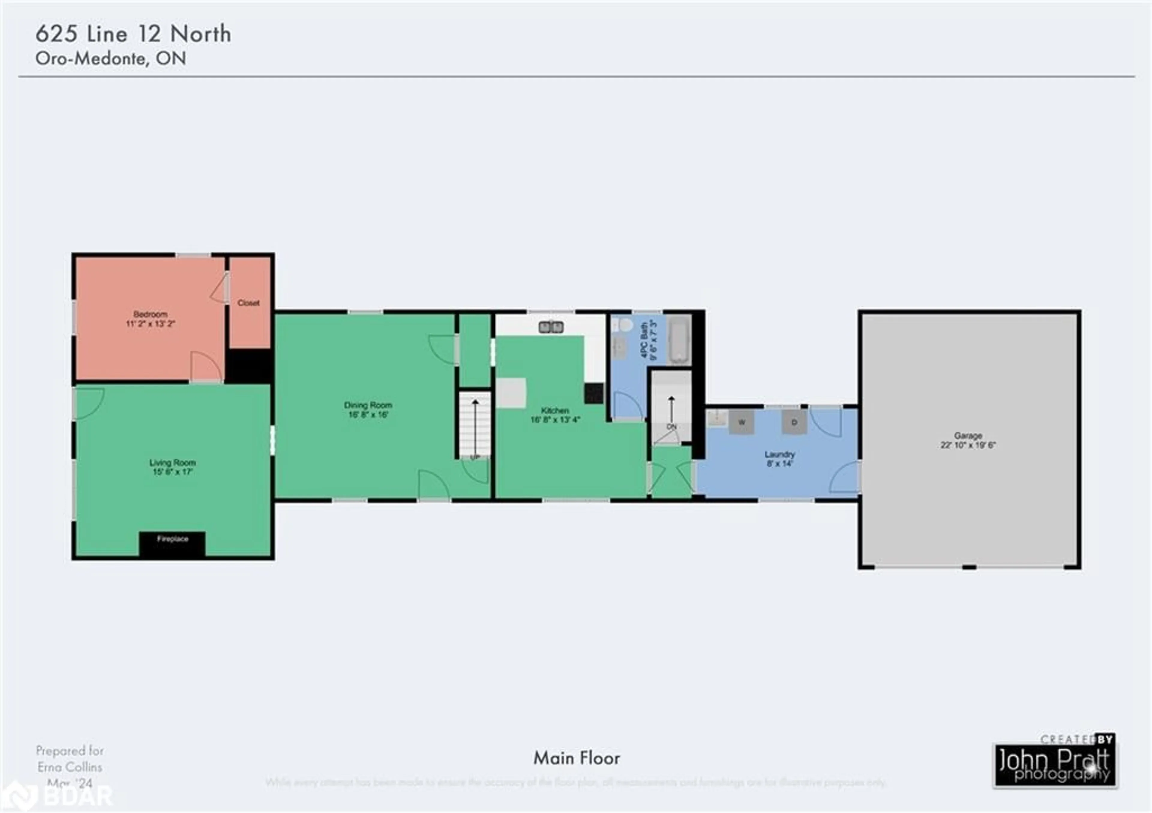 Floor plan for 625 Line 12 North, Hawkestone Ontario L0L 1T0