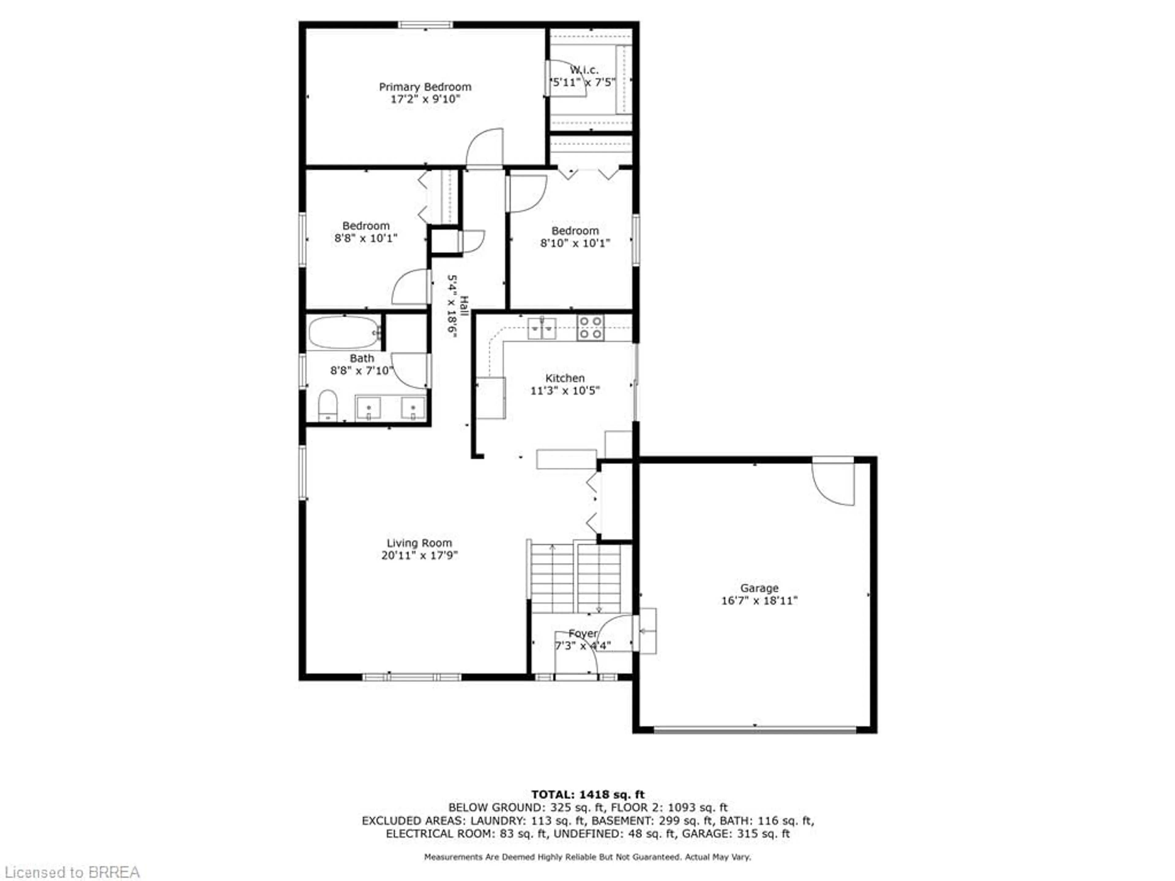 Floor plan for 28 Cork Cres, Brantford Ontario N3V 1E3