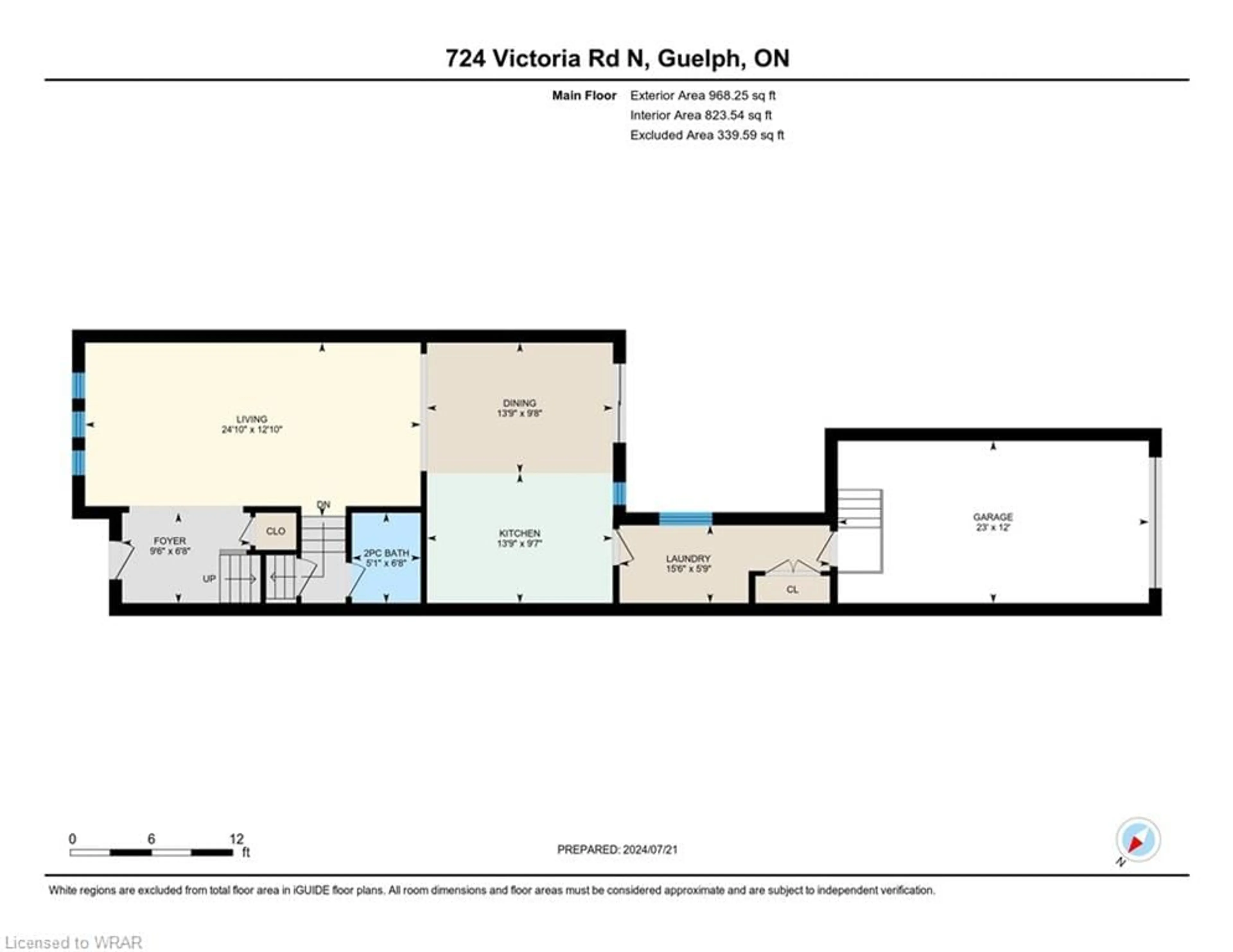 Floor plan for 724 Victoria Rd N Rd, Guelph Ontario N1H 6H9