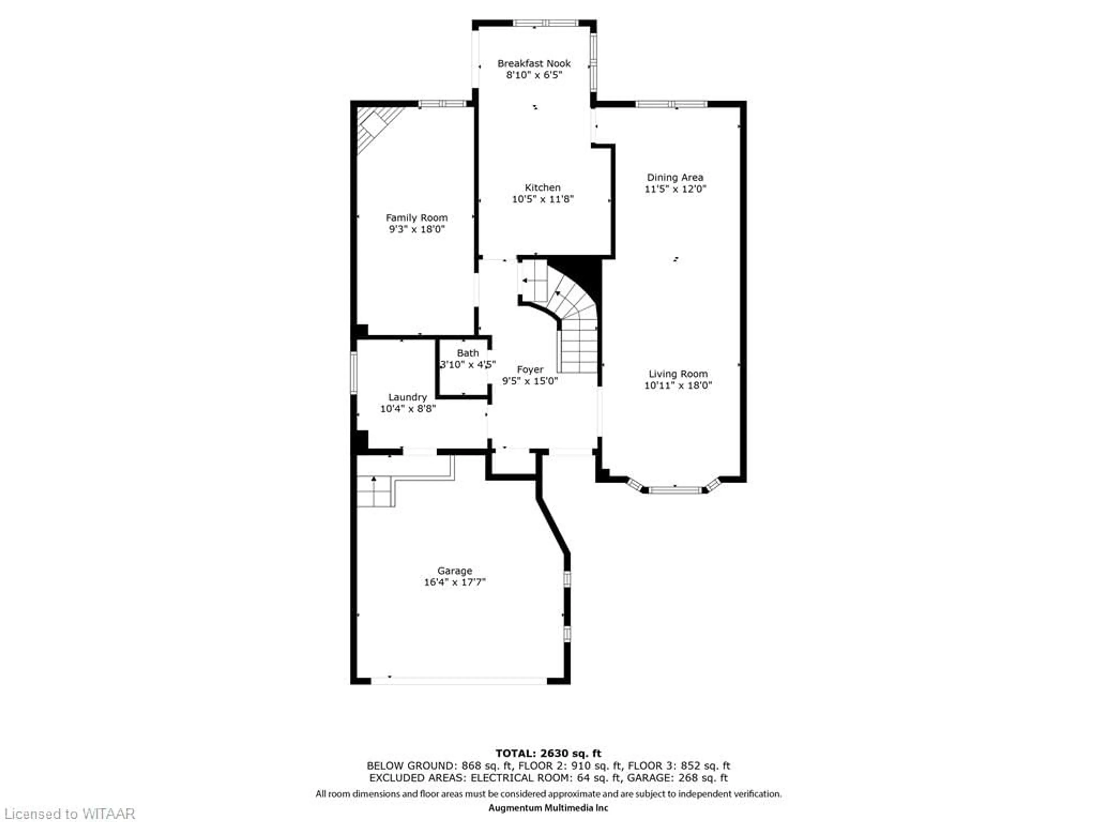 Floor plan for 7 Duggan Dr, Brampton Ontario L6Y 4K8