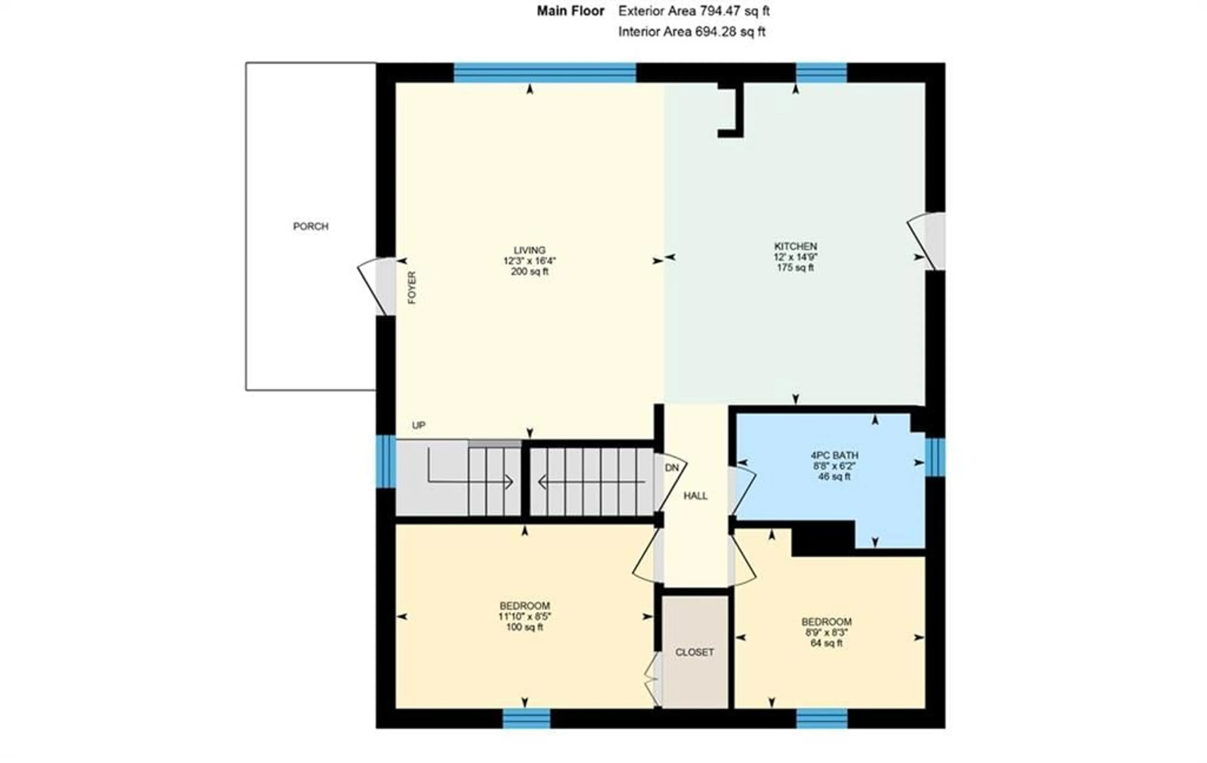 Floor plan for 40 Adelaide St, Barrie Ontario L4N 3T5