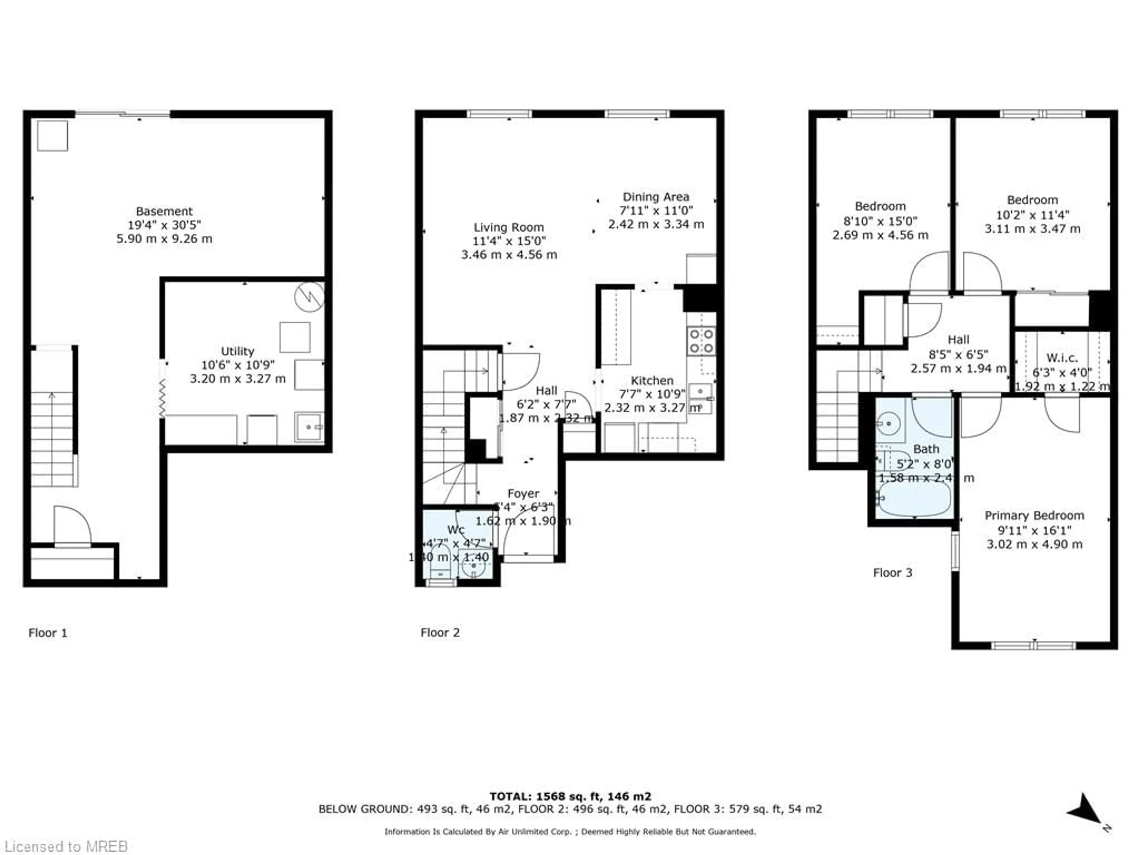 Floor plan for 89 Carleton Pl #89, Brampton Ontario L6T 3Z4