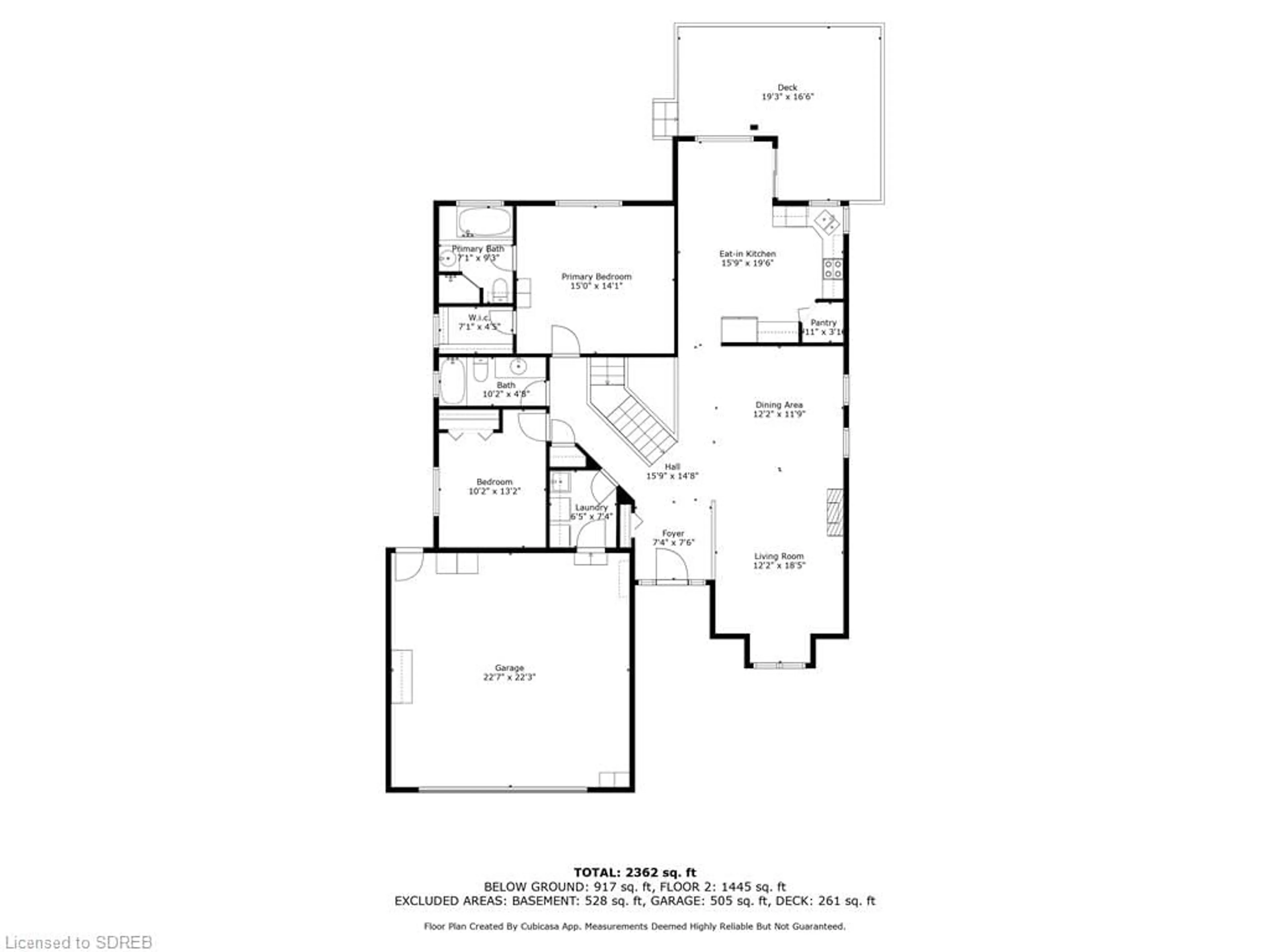 Floor plan for 19 Coastal Crt, Port Dover Ontario N0A 1N7