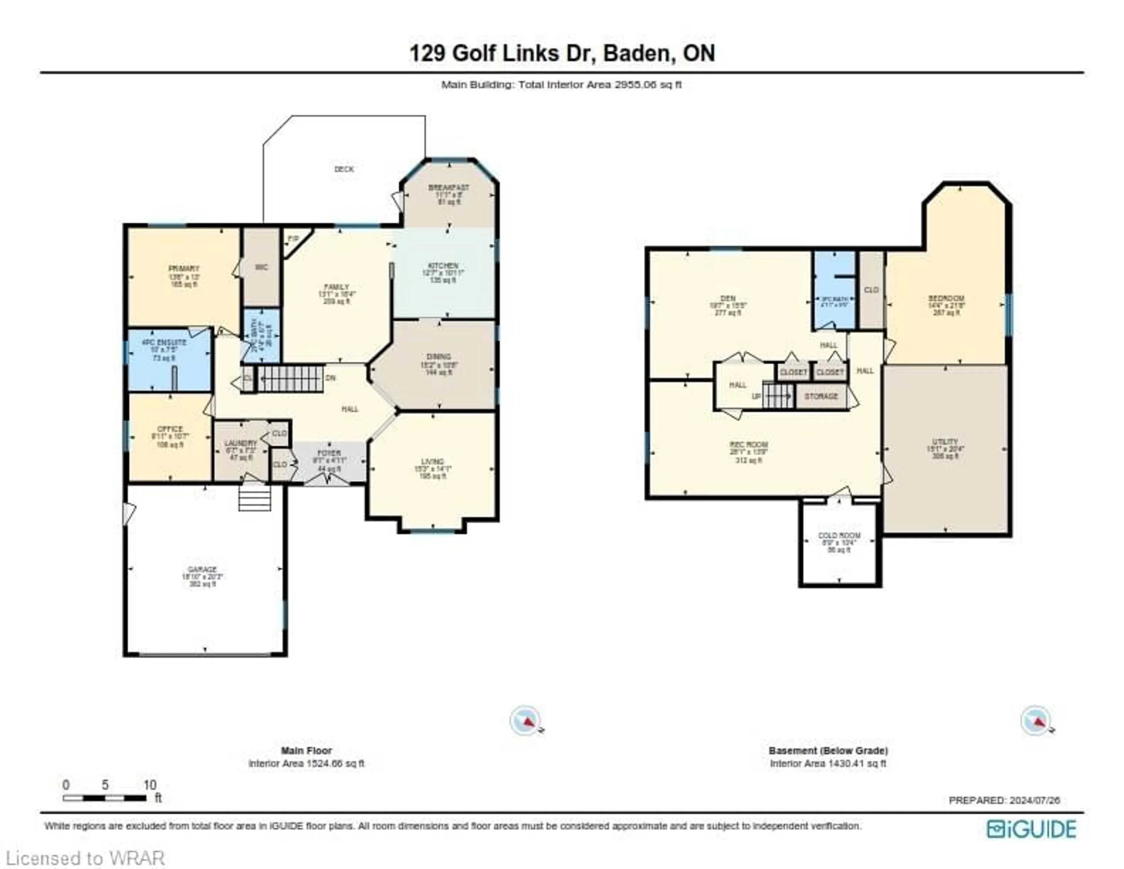 Floor plan for 129 Golf Links Dr #28, Baden Ontario N3A 3N7