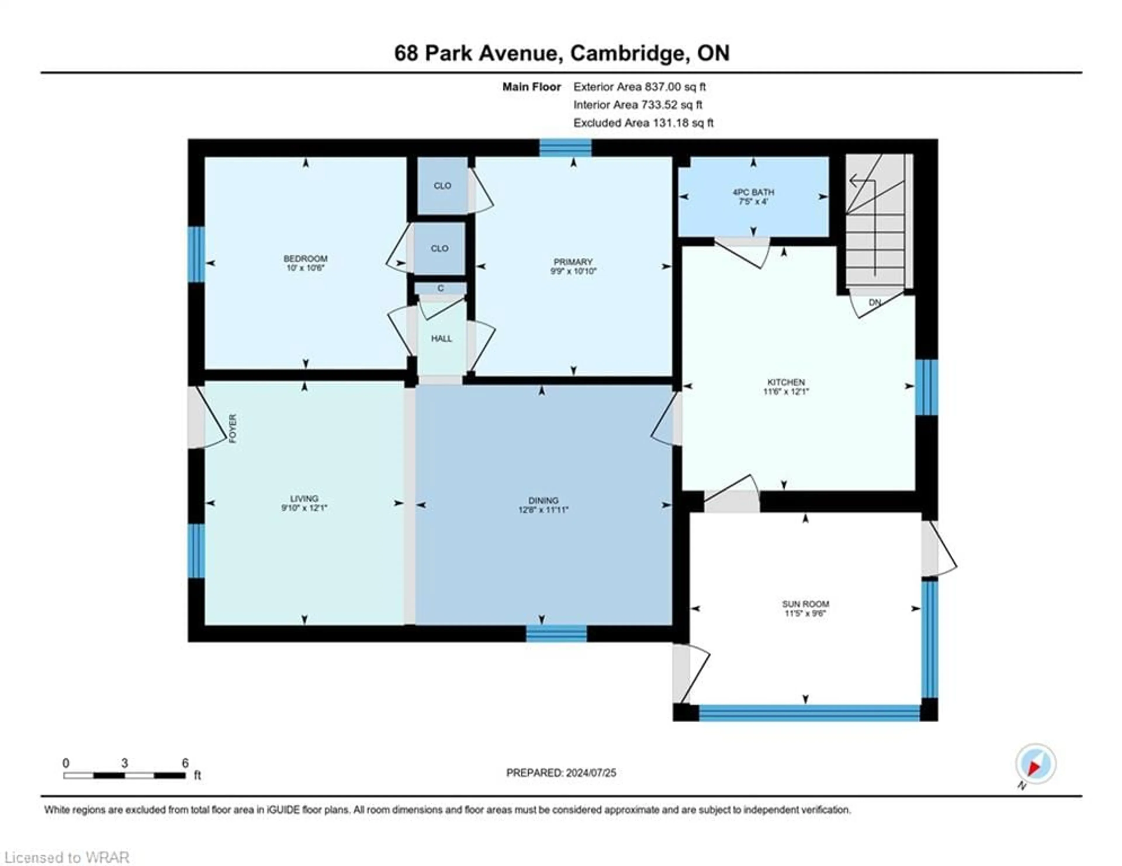 Floor plan for 68 Park Ave, Cambridge Ontario N1S 2S3