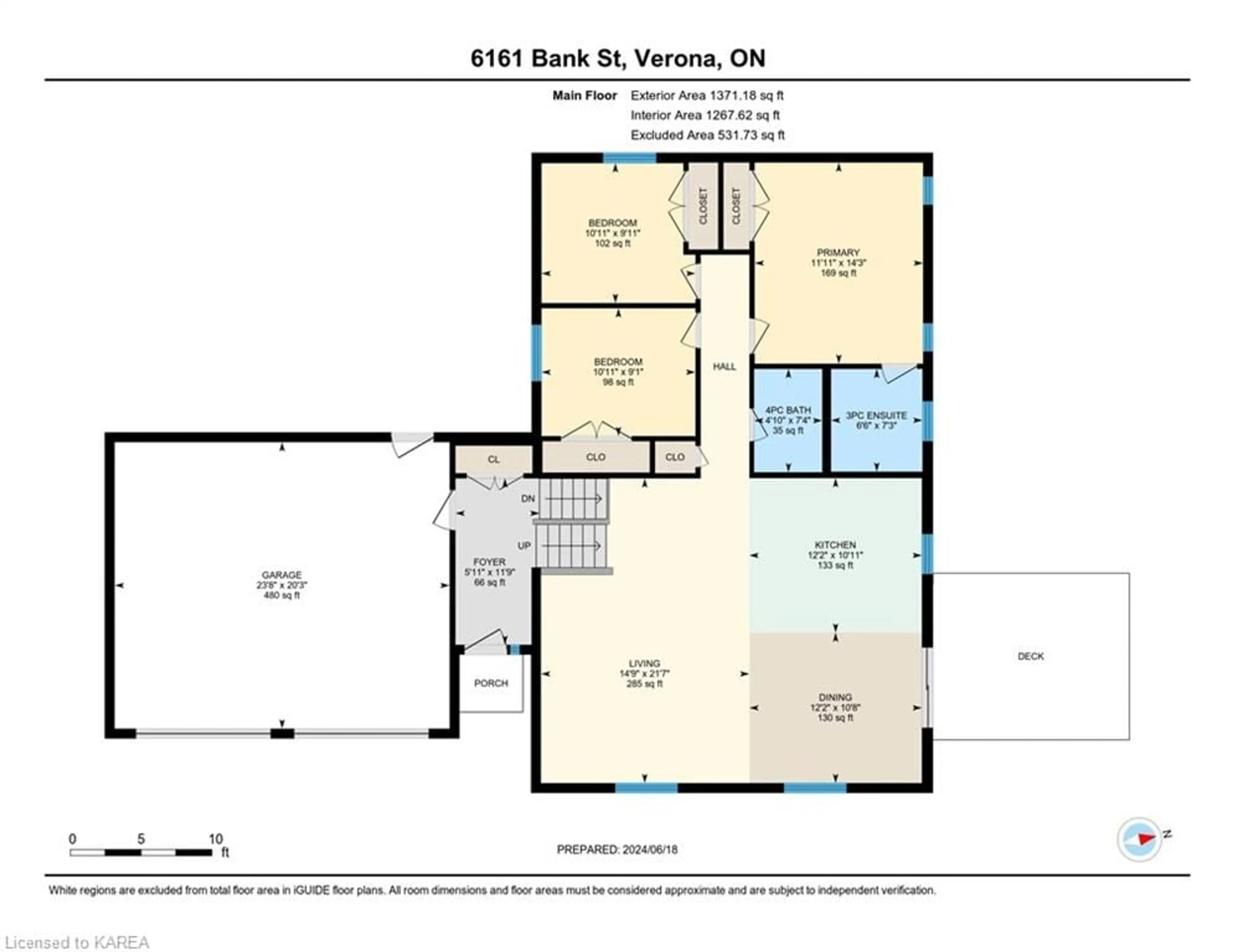 Floor plan for 6161 Bank St, Verona Ontario K0H 2W0