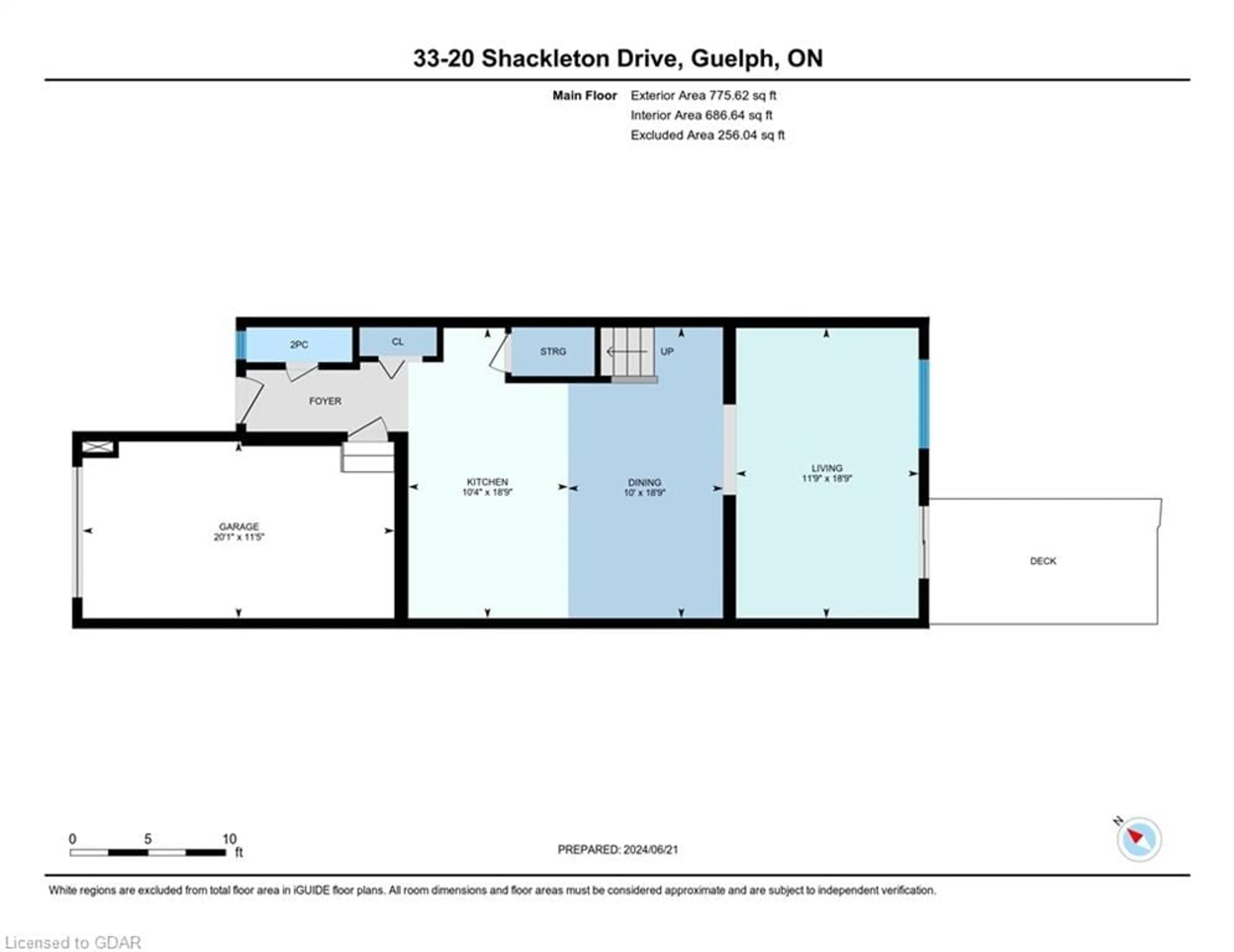Floor plan for 20 Shackleton Dr #33, Guelph Ontario N1E 0C5
