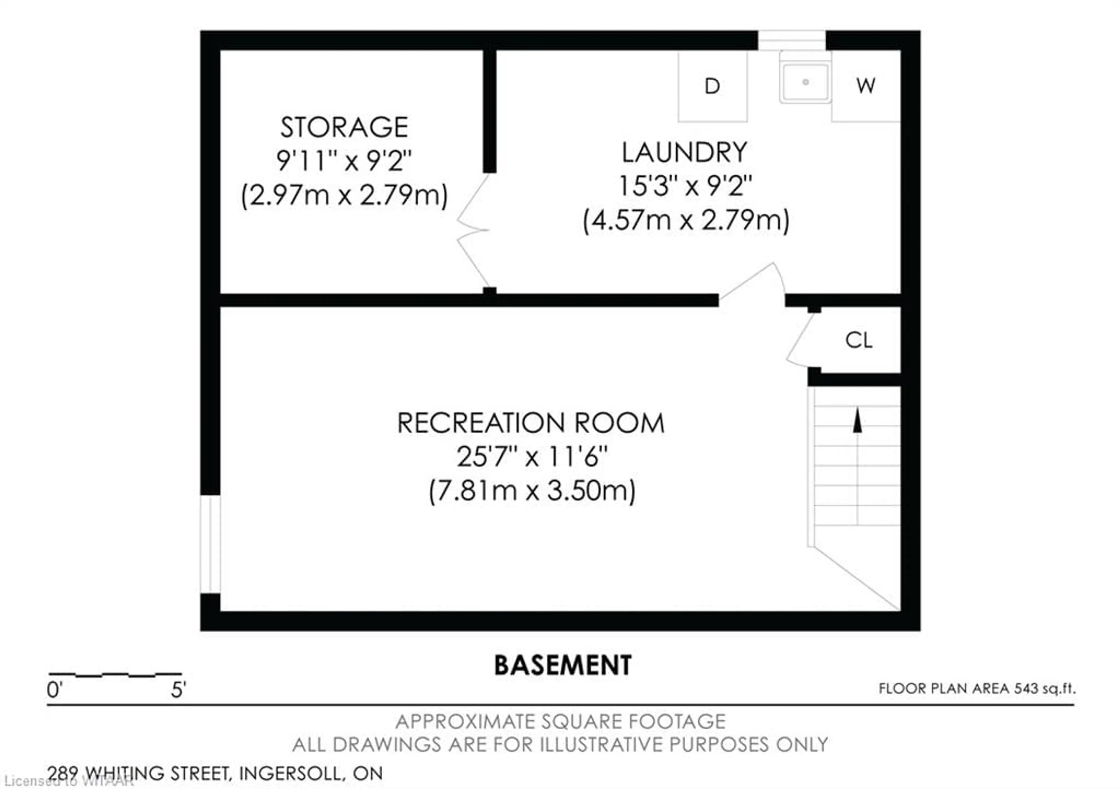 Floor plan for 289 Whiting St, Ingersoll Ontario N5C 3V4