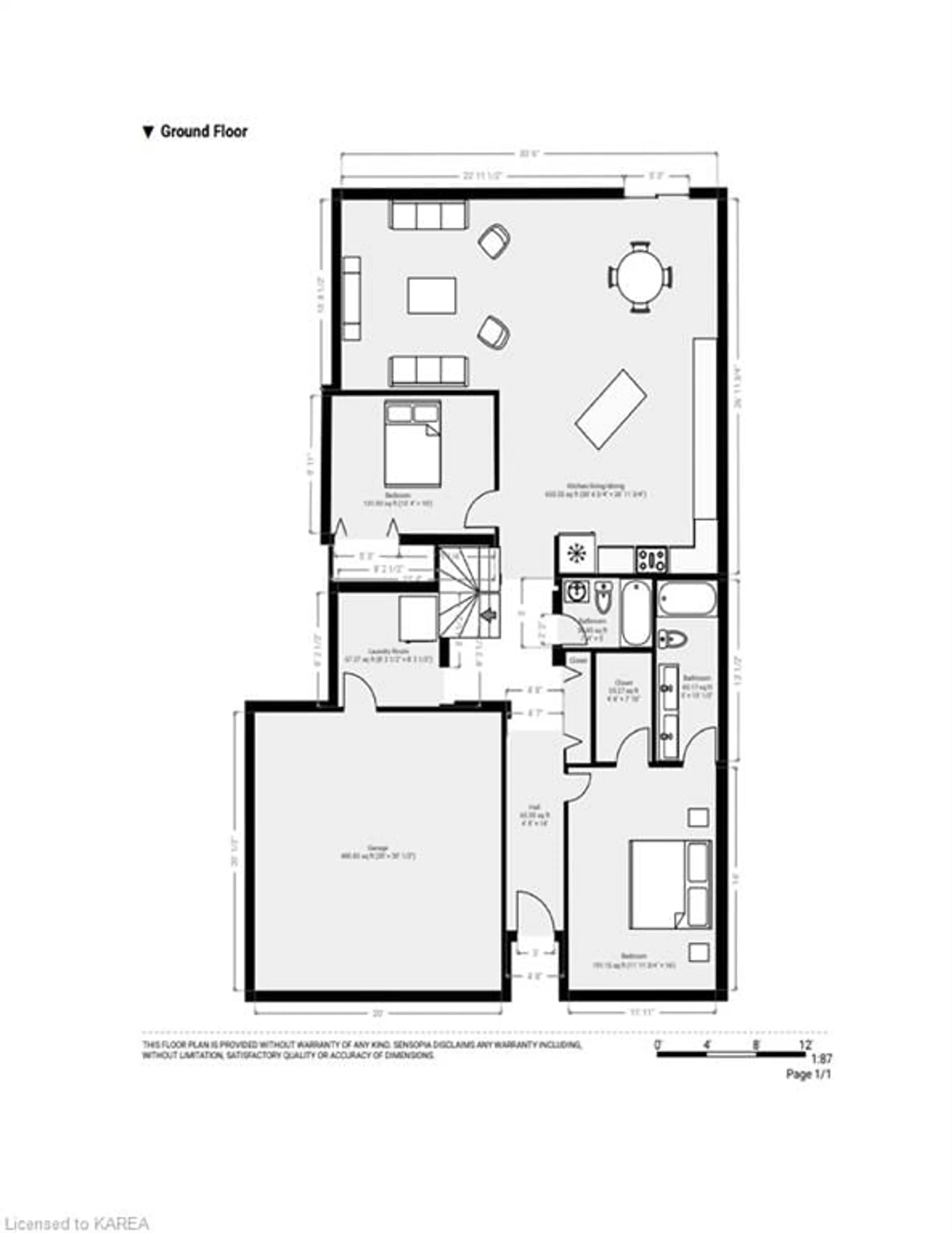 Floor plan for 1135 Halifax Dr, Kingston Ontario K7P 0C5