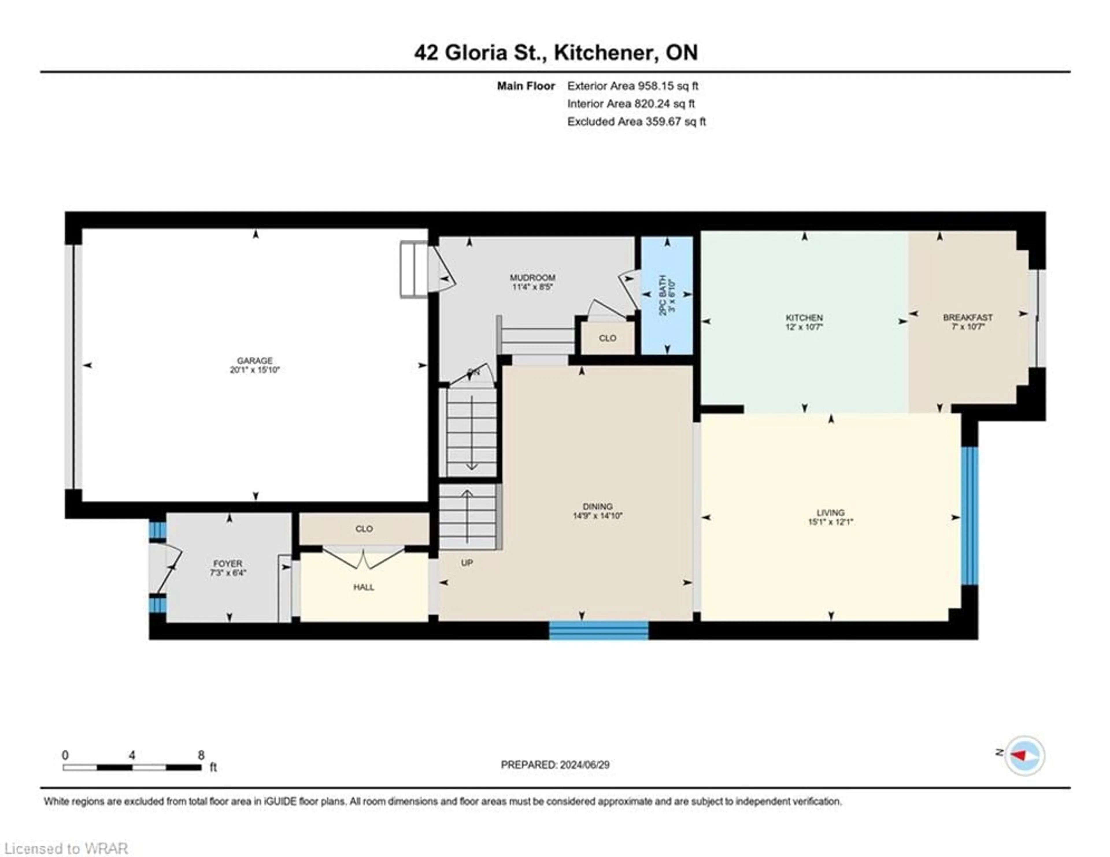 Floor plan for 42 Gloria Street, Kitchener Ontario N2R 0R1