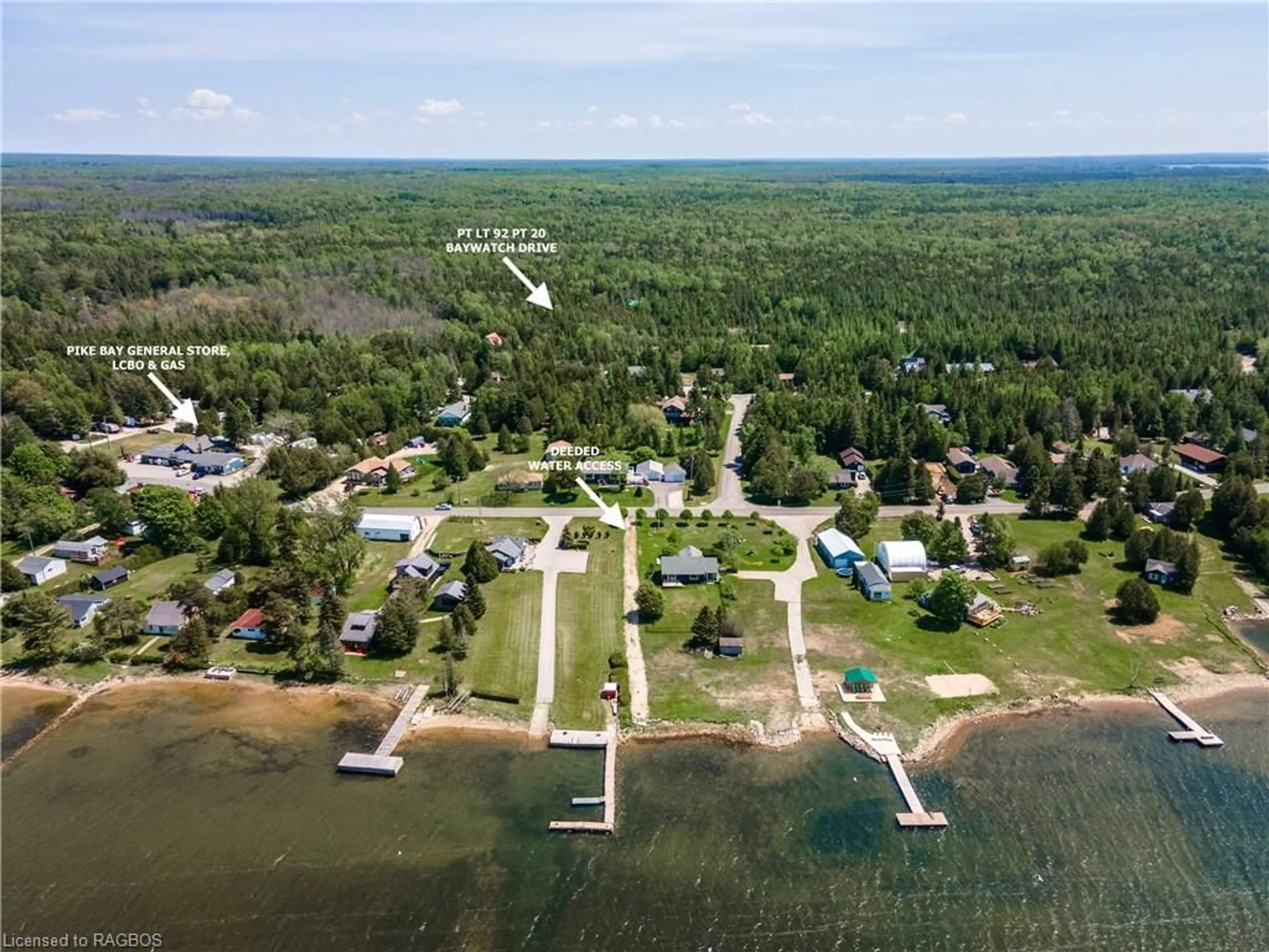 A pic from exterior of the house or condo, lake for PT LT 92 PT 20 Baywatch Dr, Northern Bruce Peninsula Ontario N0H 1X0