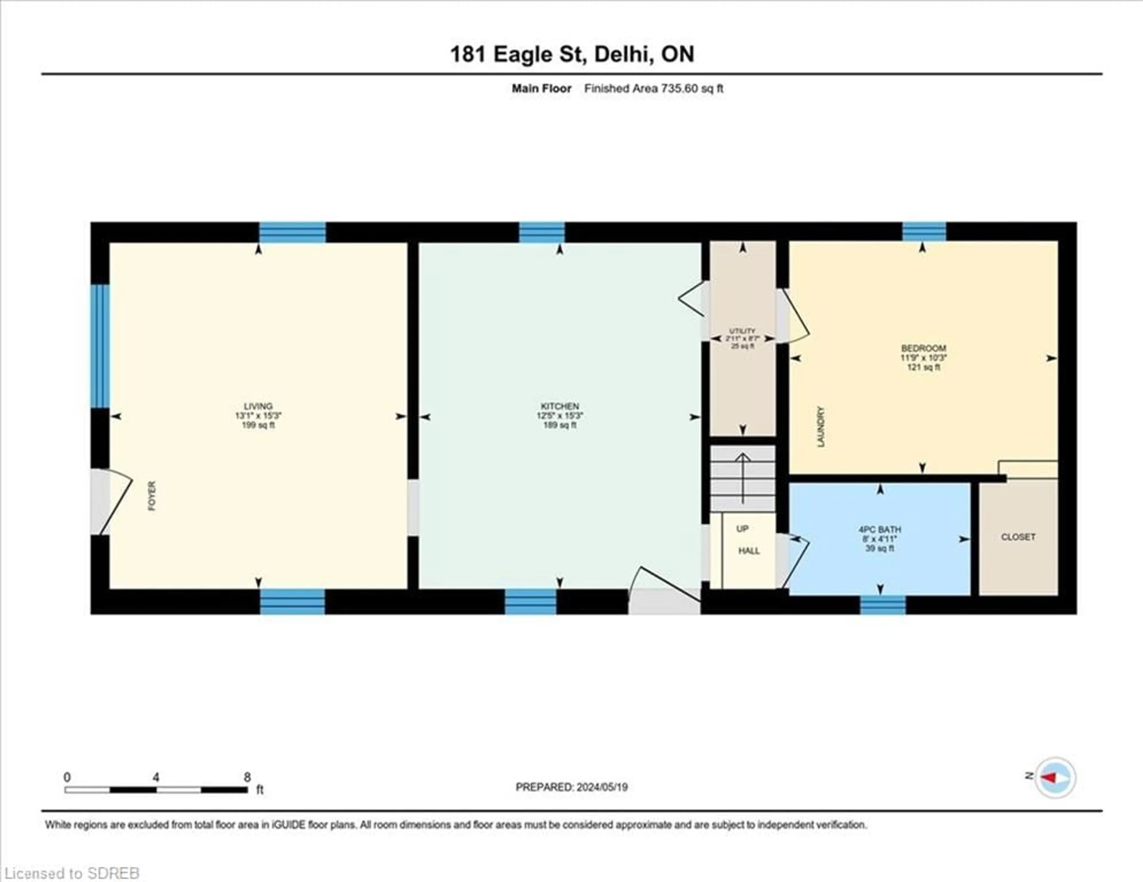 Floor plan for 181 Eagle St, Delhi Ontario N4B 1S7