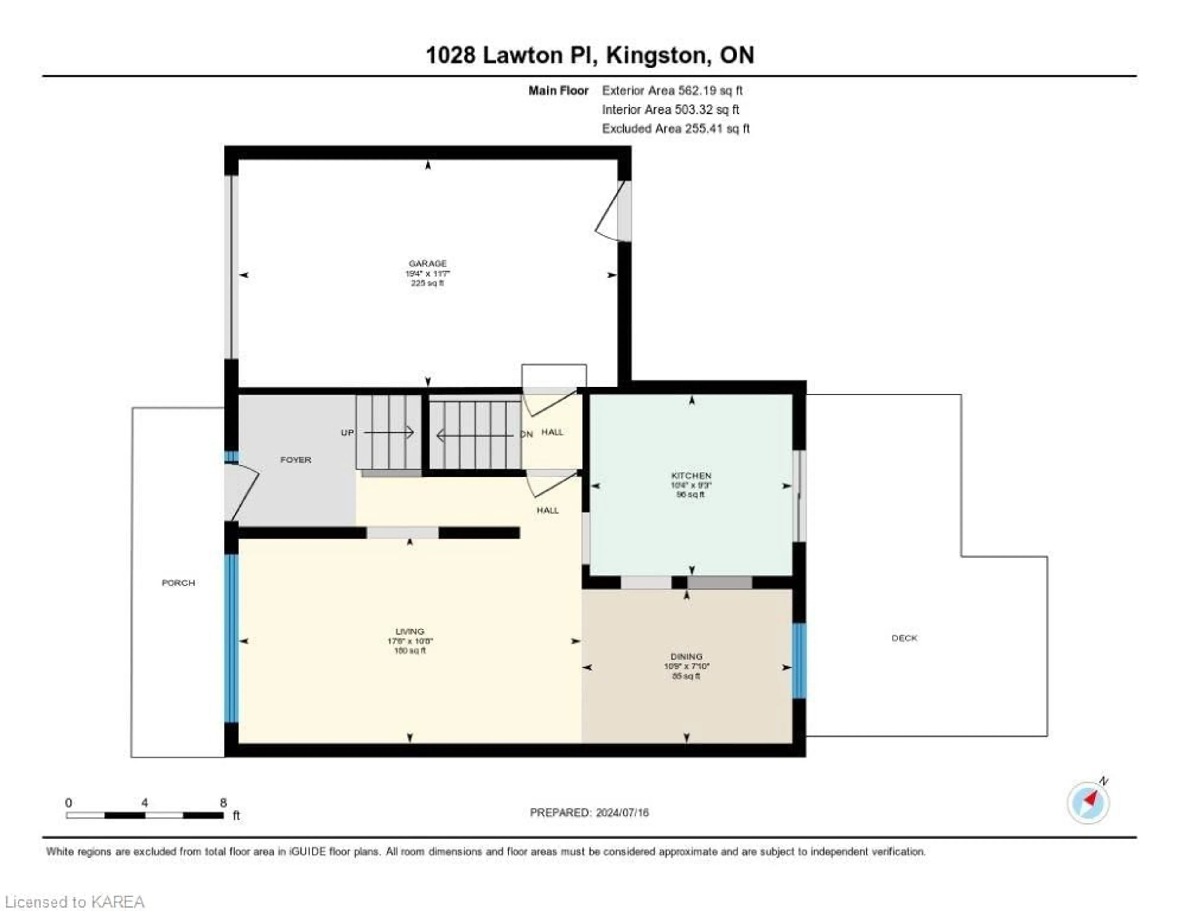 Floor plan for 1028 Lawton Pl, Kingston Ontario K7P 1M2
