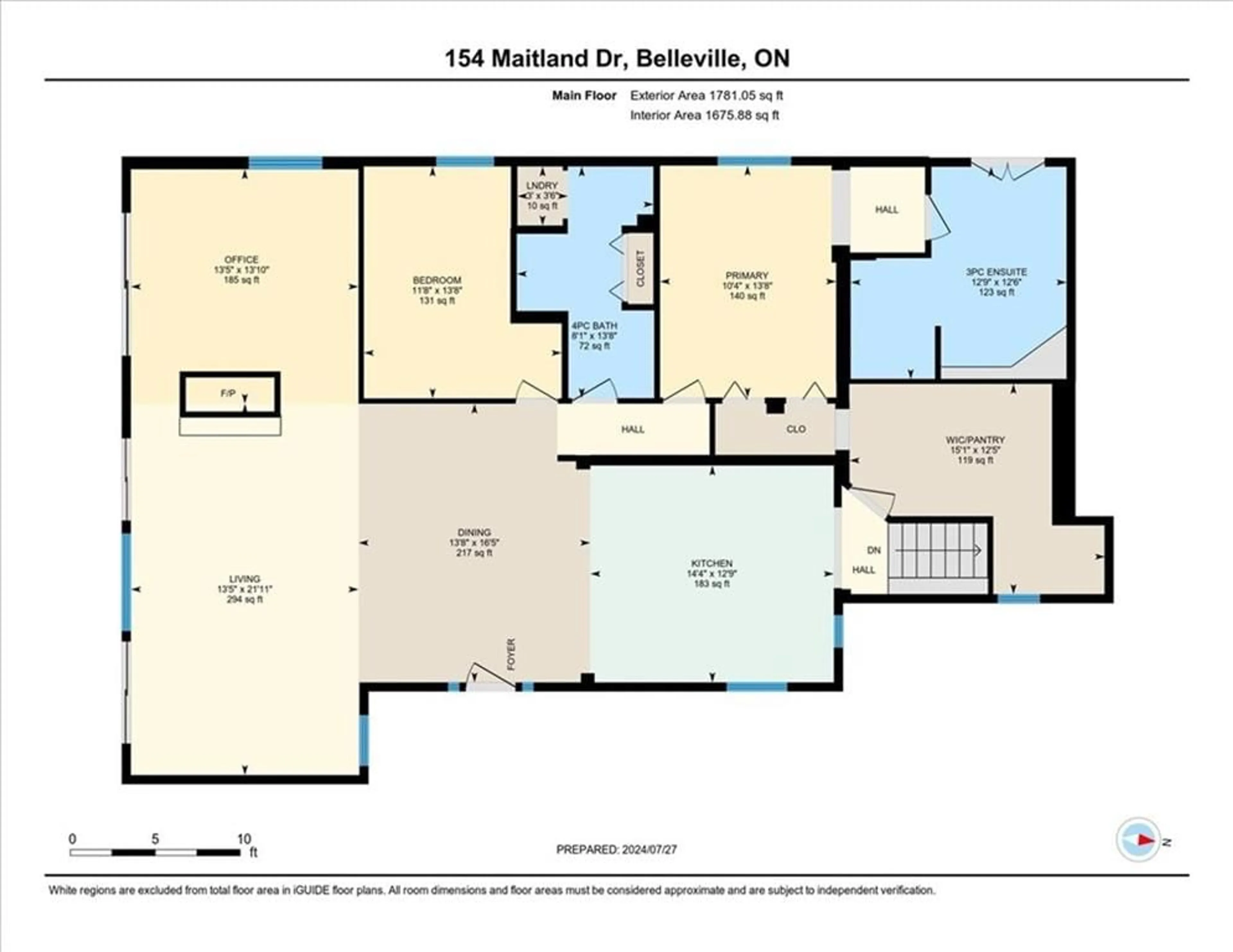 Floor plan for 154 Maitland Rd, Belleville Ontario K8N 4Z5