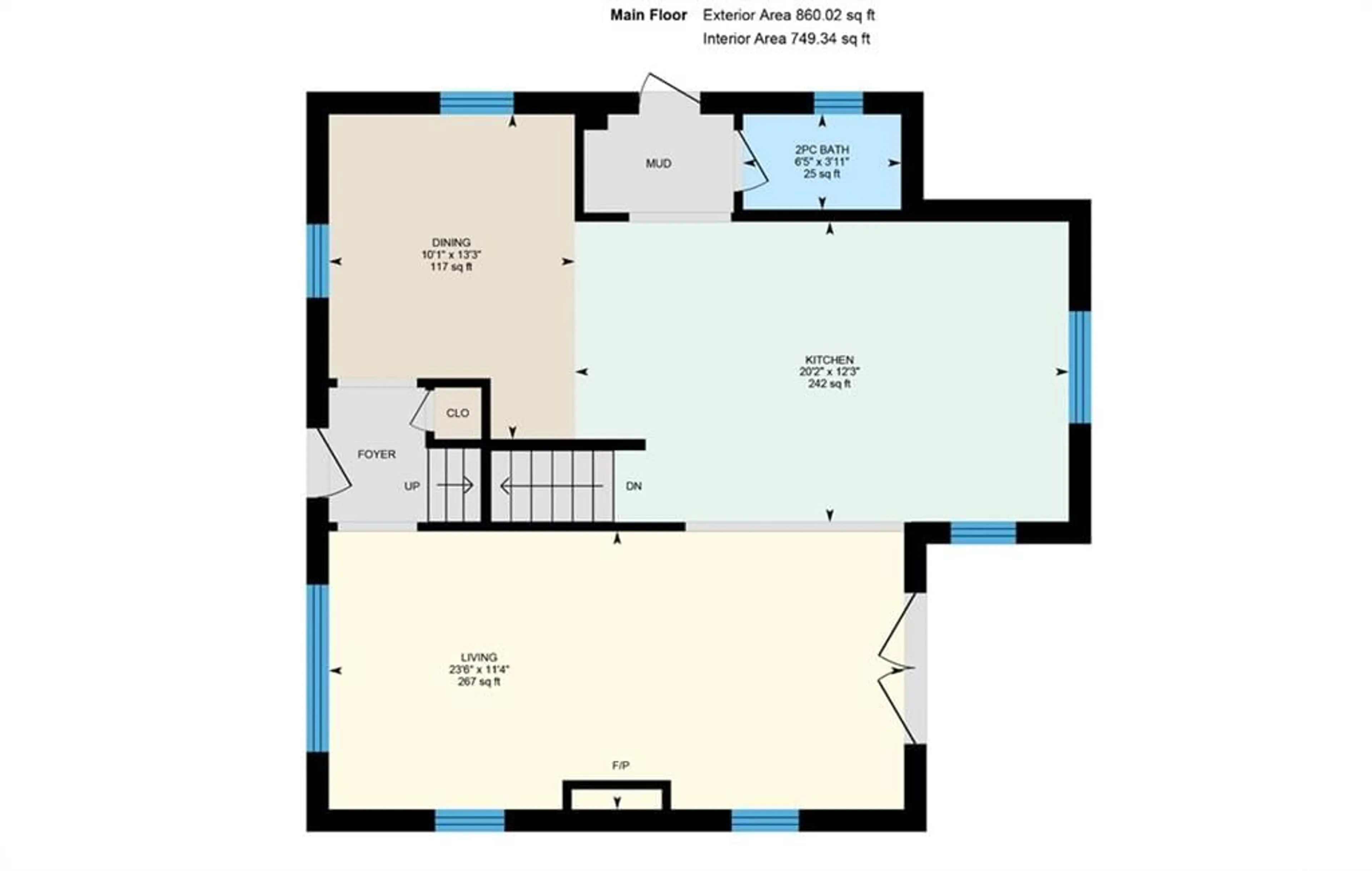 Floor plan for 107 Codrington St, Barrie Ontario L4M 1R8