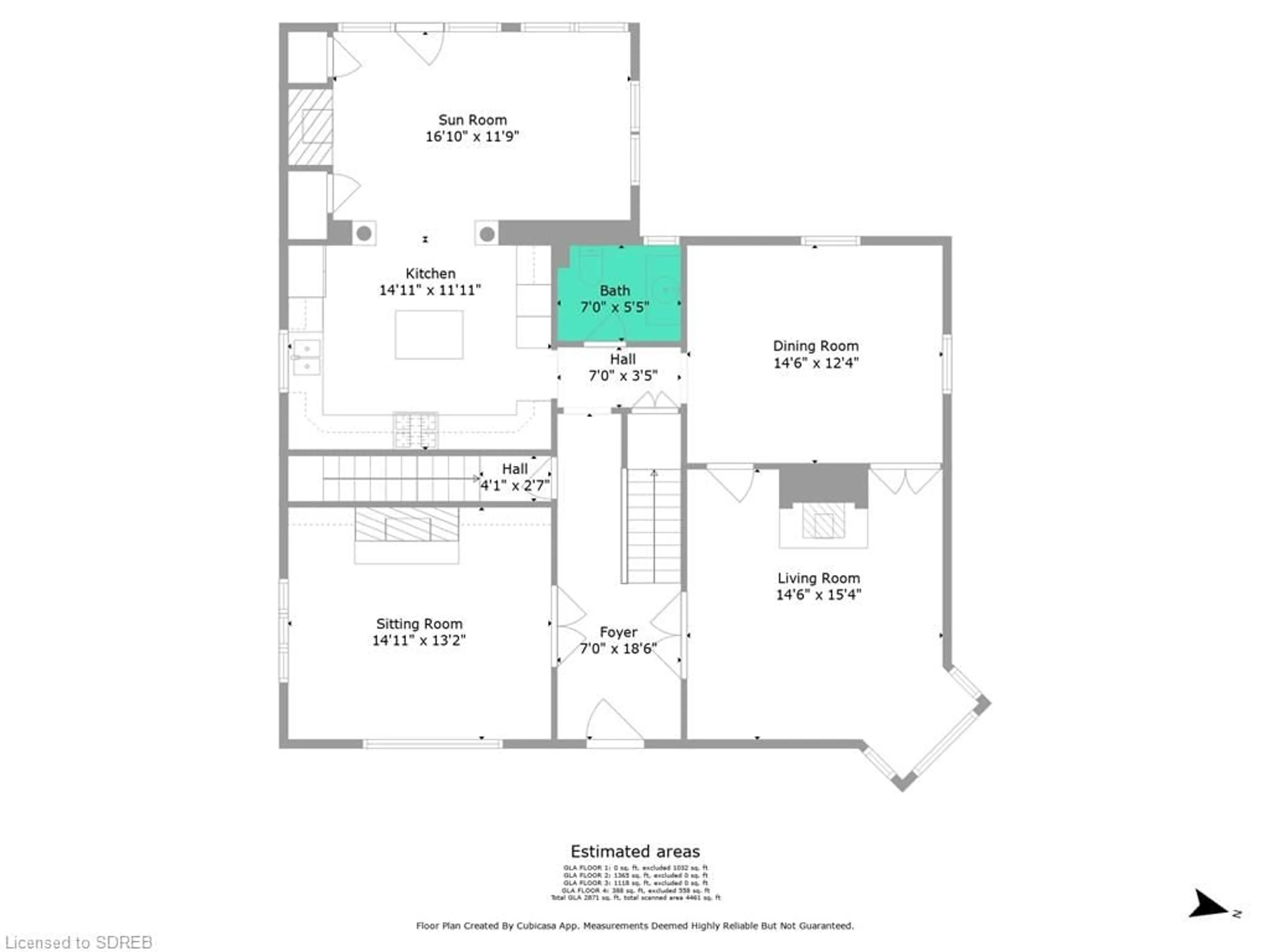 Floor plan for 172 Norfolk St, Simcoe Ontario N3Y 2W4