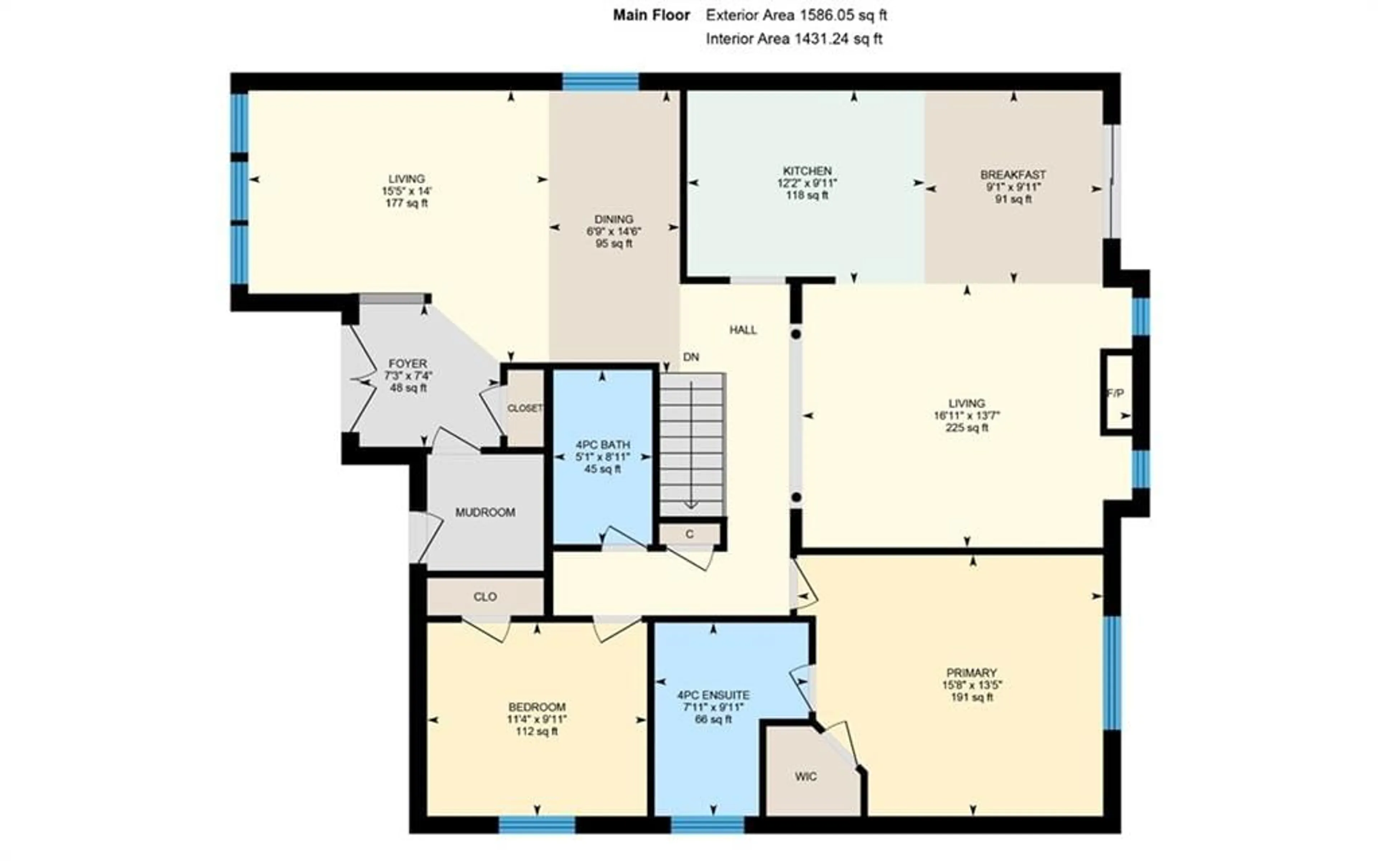 Floor plan for 2 Purt Crt, Barrie Ontario L4N 9K7