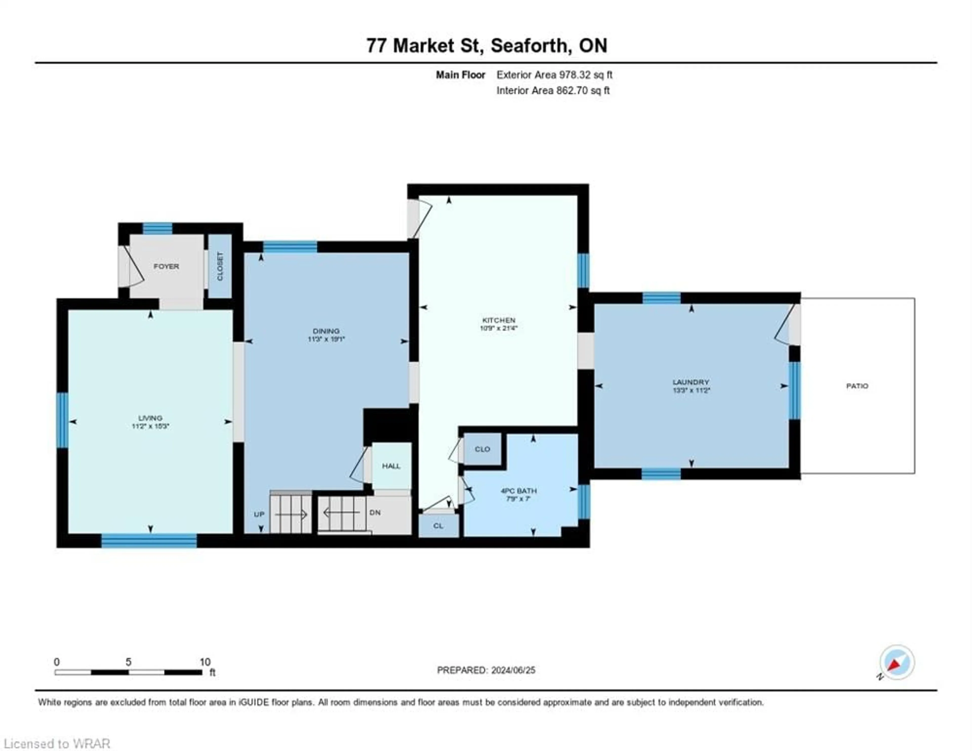 Floor plan for 77 Market St, Seaforth Ontario N0K 1W0