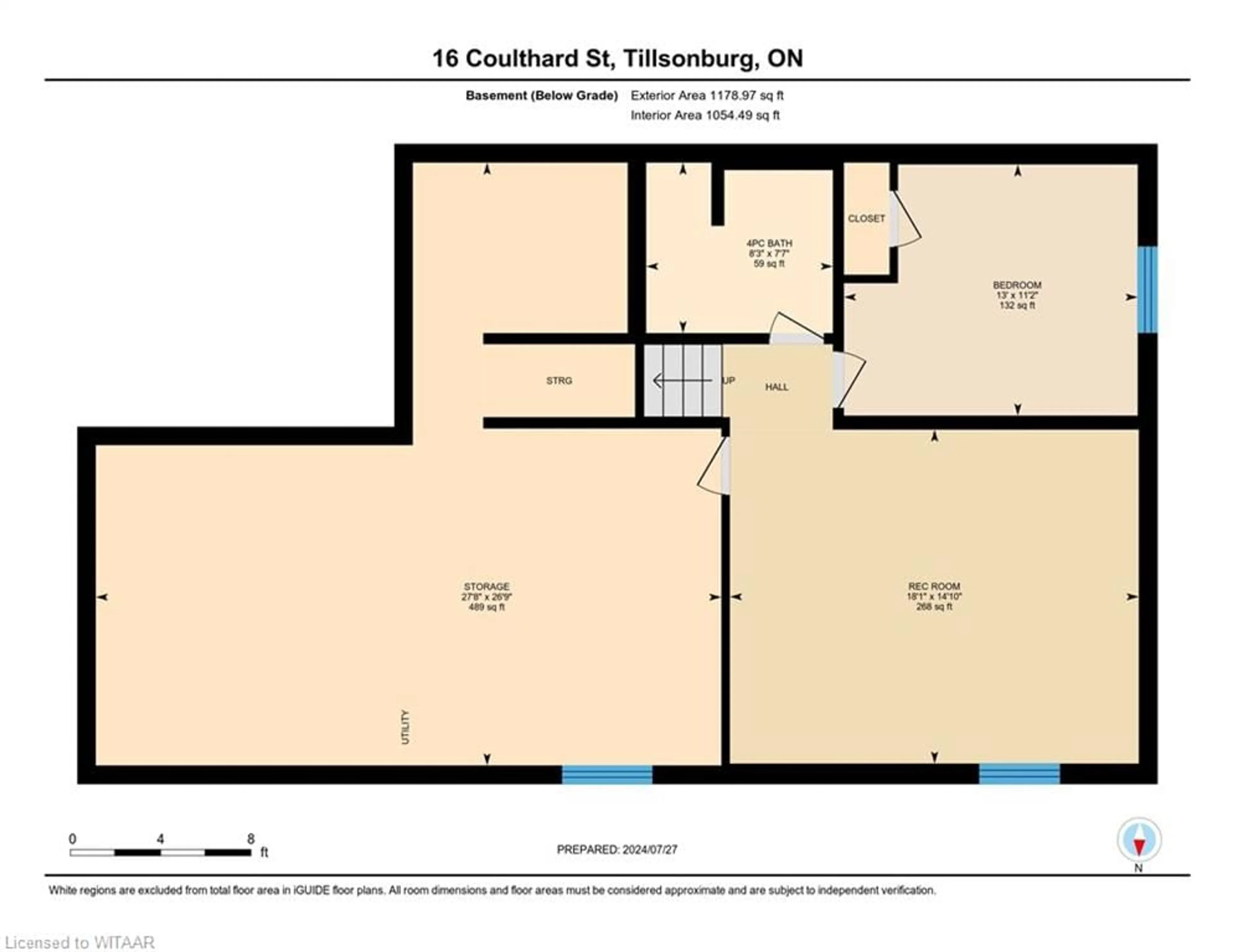 Floor plan for 16 Coulthard Street St, Tillsonburg Ontario N4G 0J3