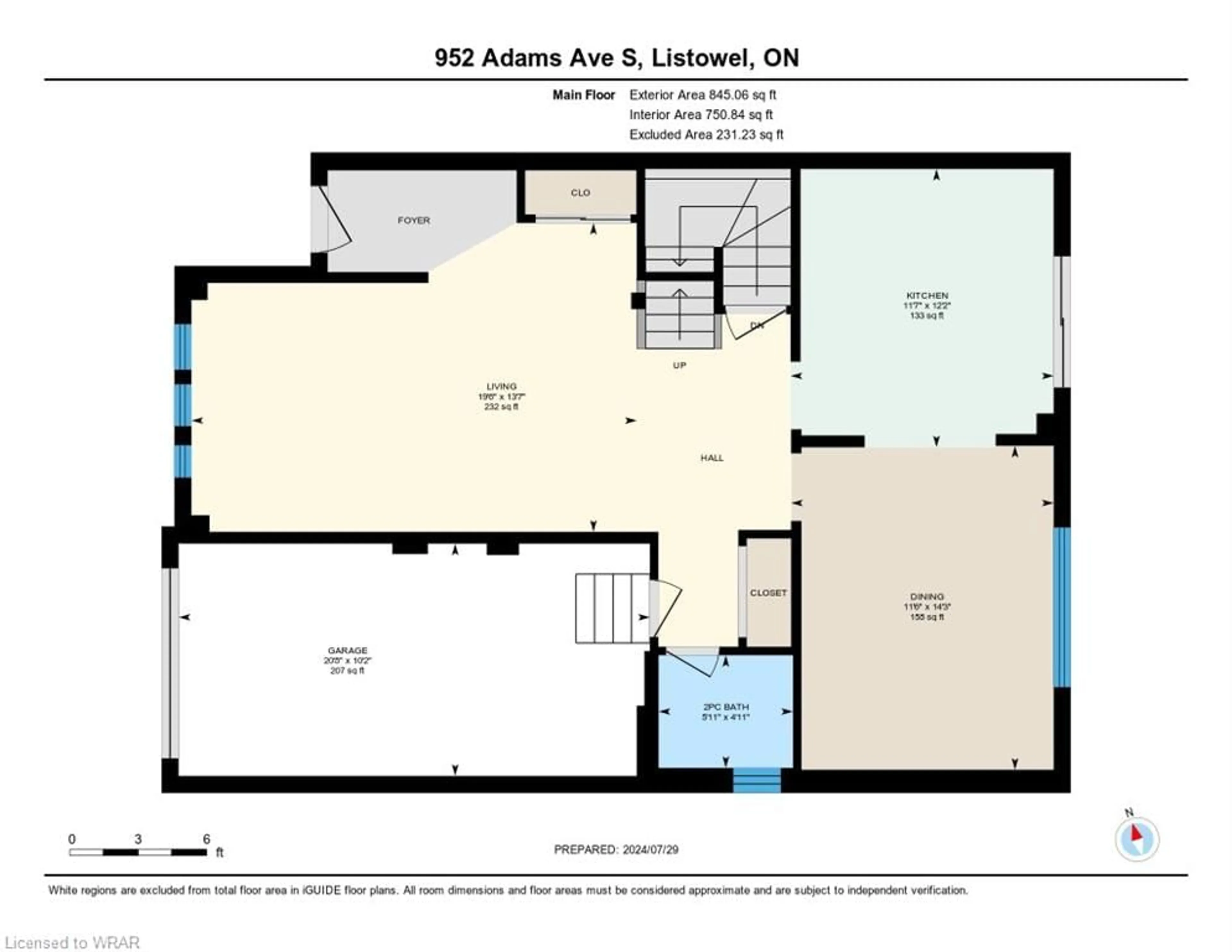 Floor plan for 952 Adams Ave, Listowel Ontario N4W 0E6
