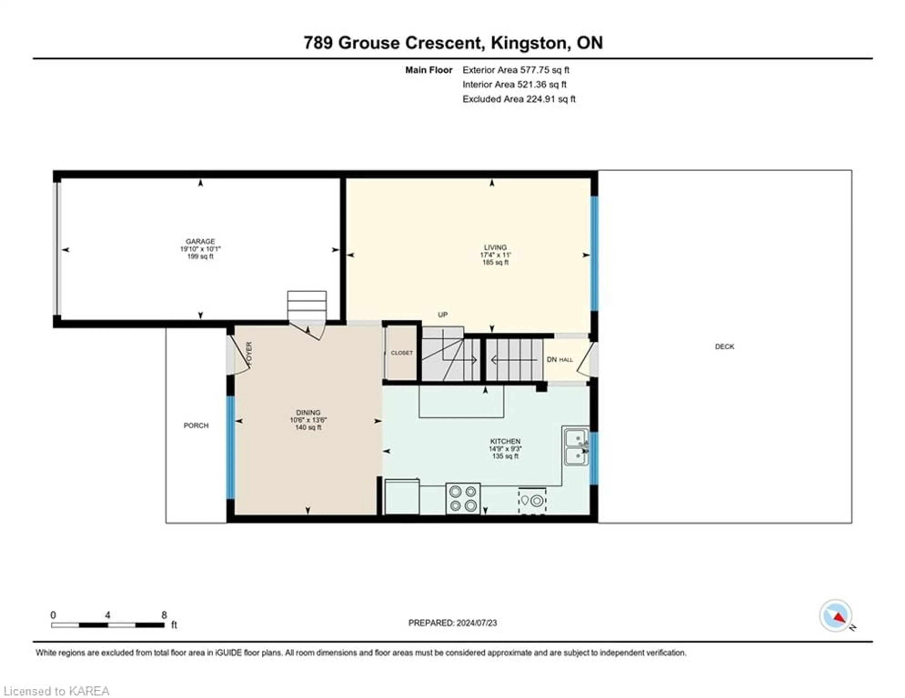 Floor plan for 789 Grouse Cres, Kingston Ontario K7P 1A1