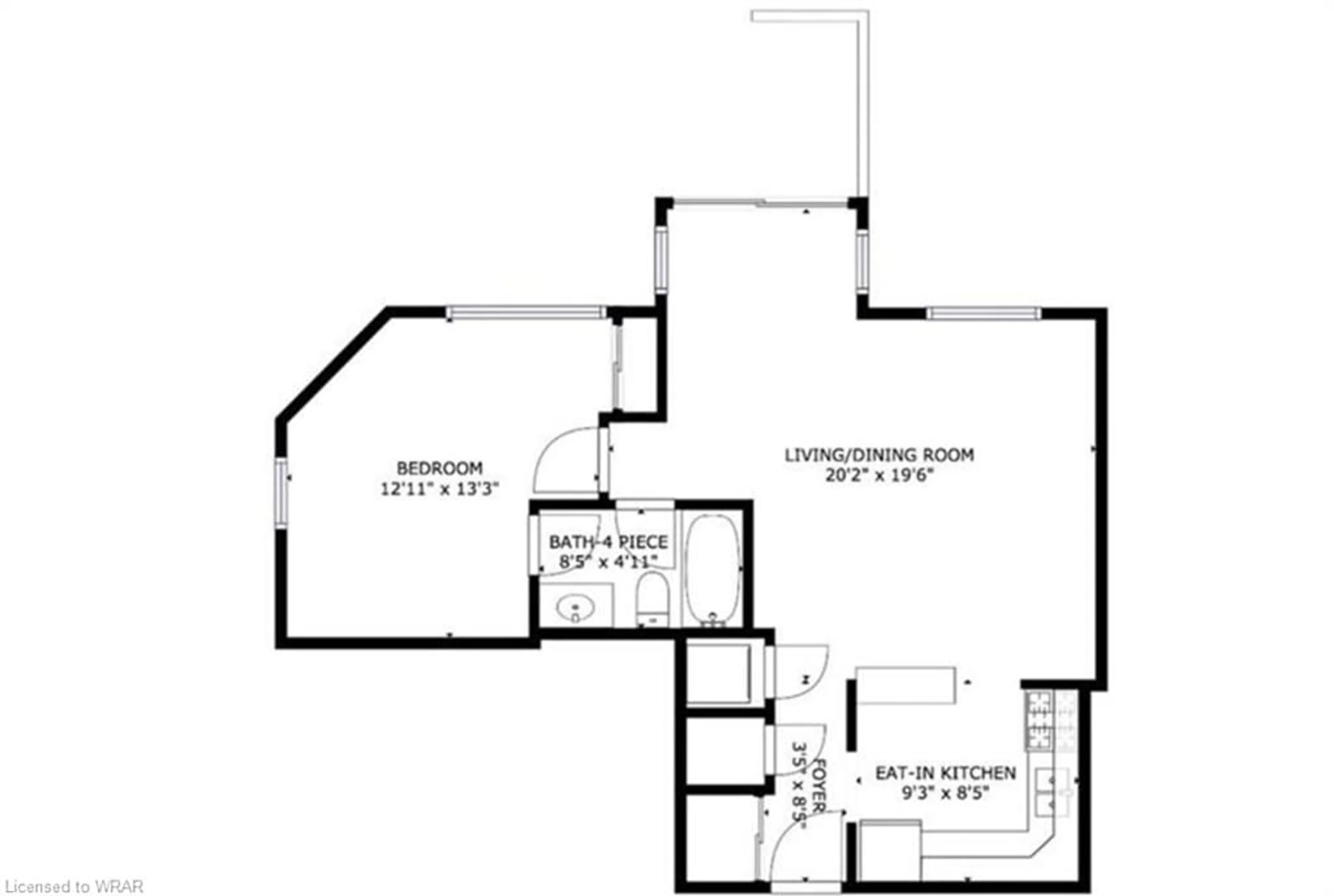 Floor plan for 30 Hugo Cres #104, Kitchener Ontario N2M 3Z2