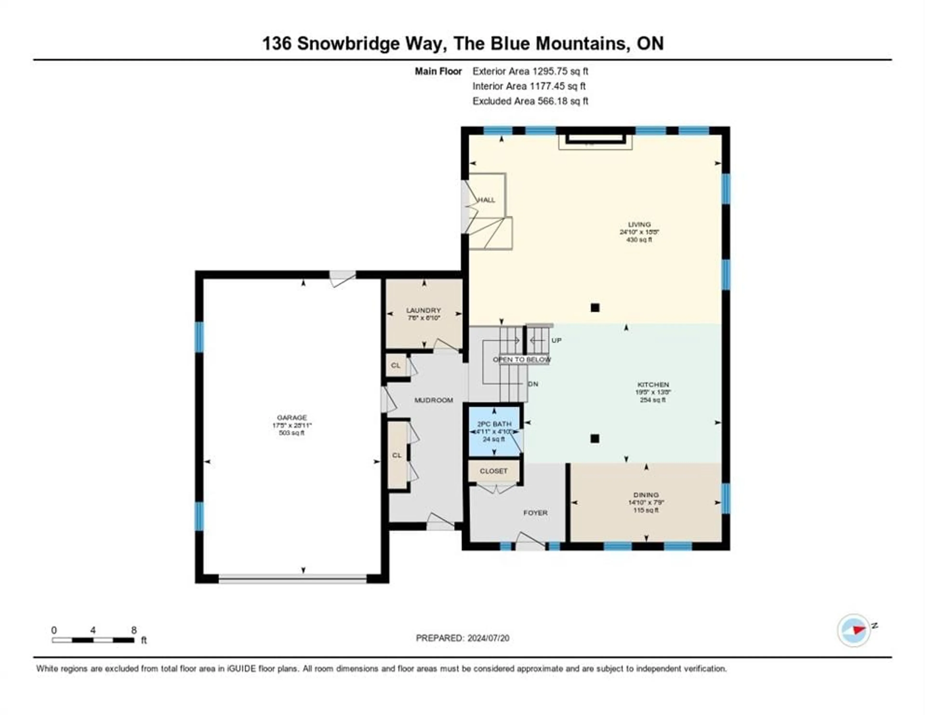 Floor plan for 136 Snowbridge Way, The Blue Mountains Ontario L9Y 0V1