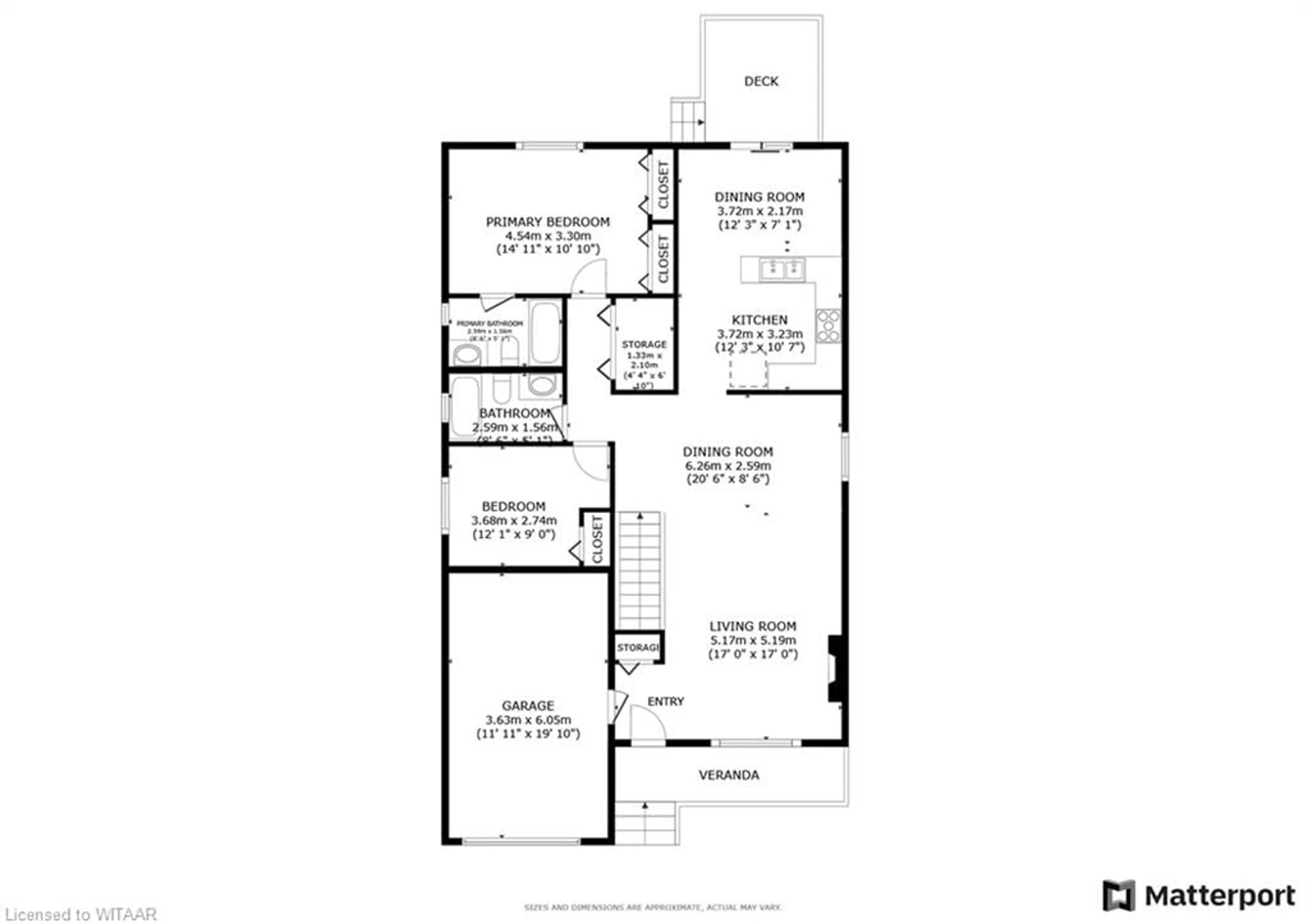 Floor plan for 619 Southwood Way, Woodstock Ontario N4S 9A5