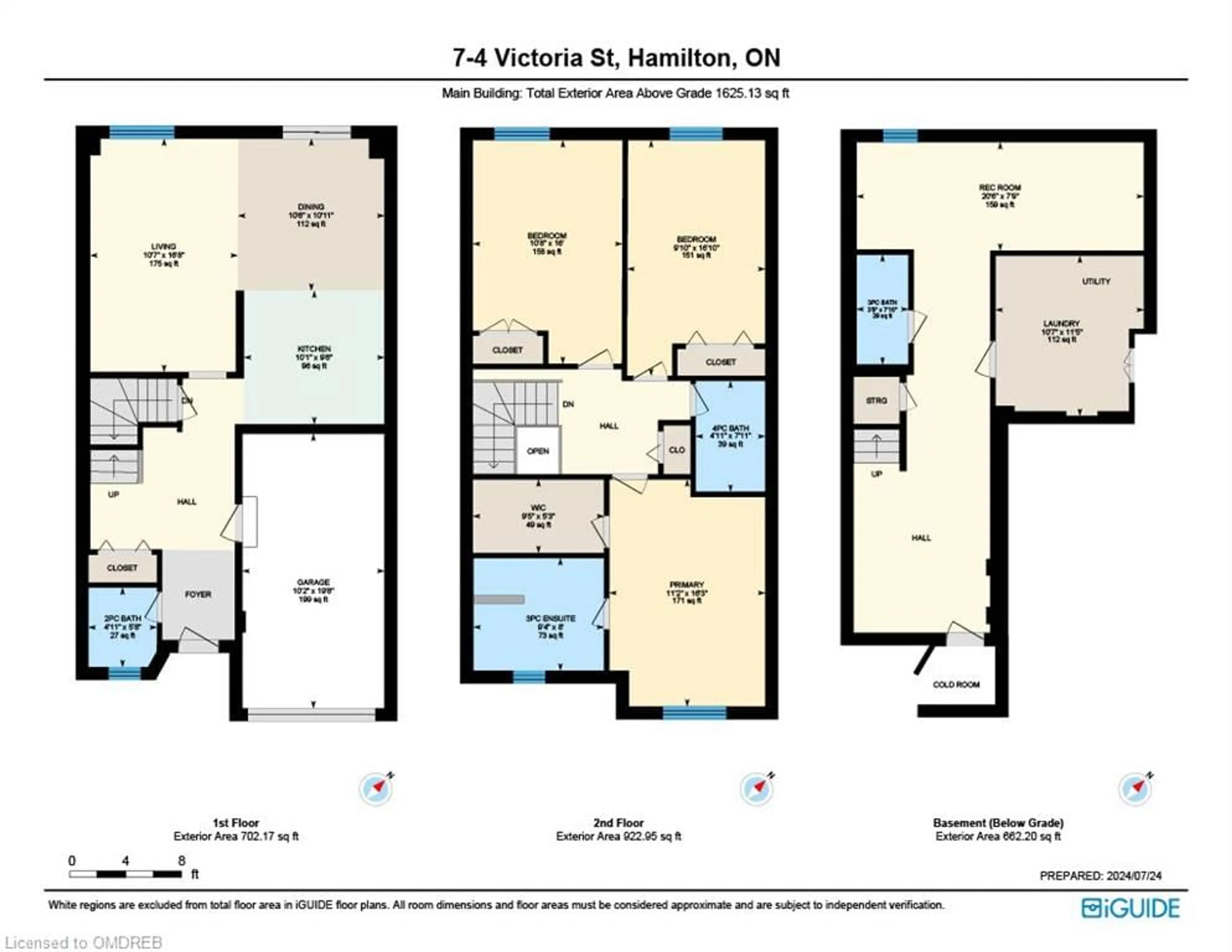 Floor plan for 4 Victoria St #7, Hamilton Ontario L8B 1B3