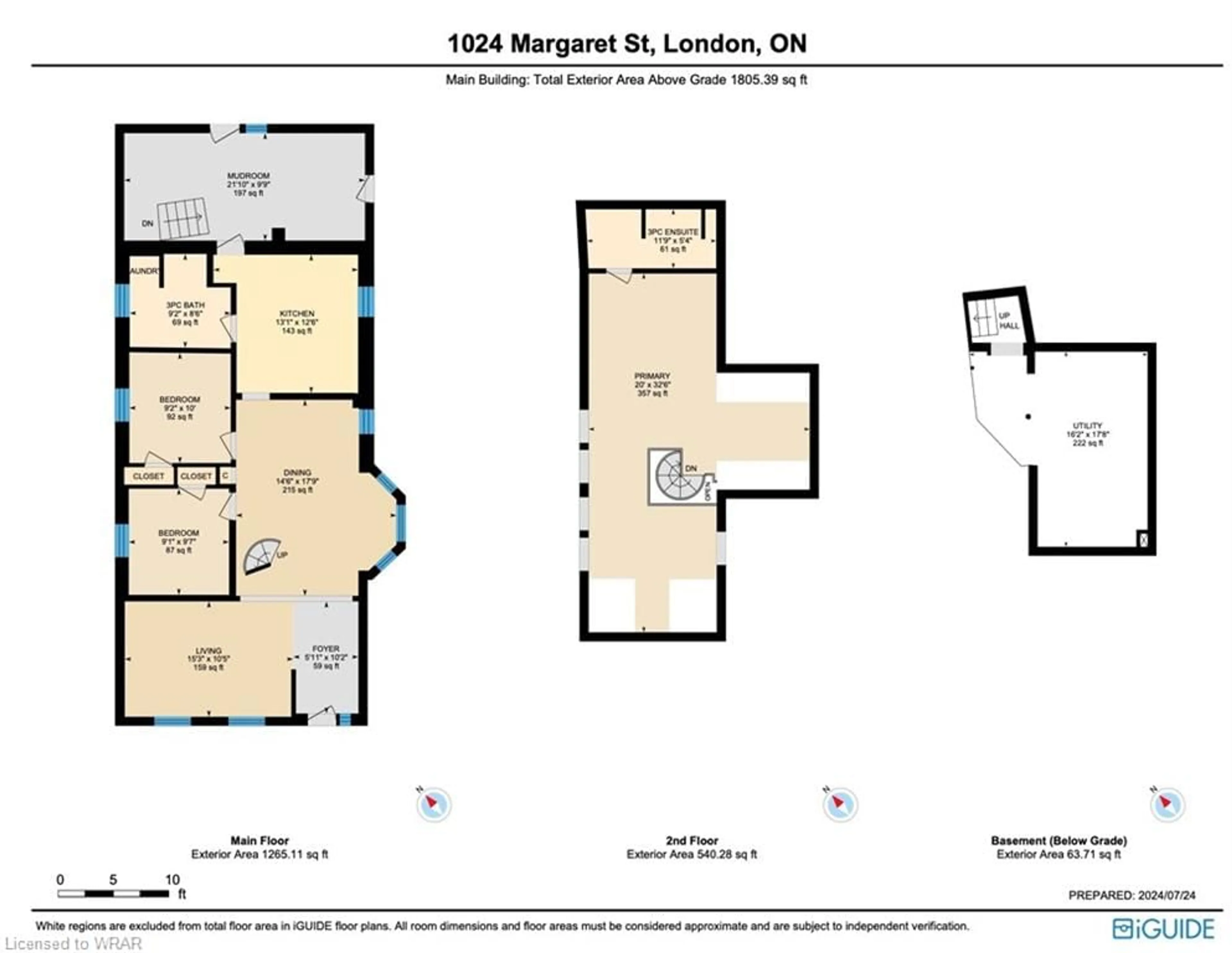Floor plan for 1024 Margaret St, London Ontario N5W 2K1