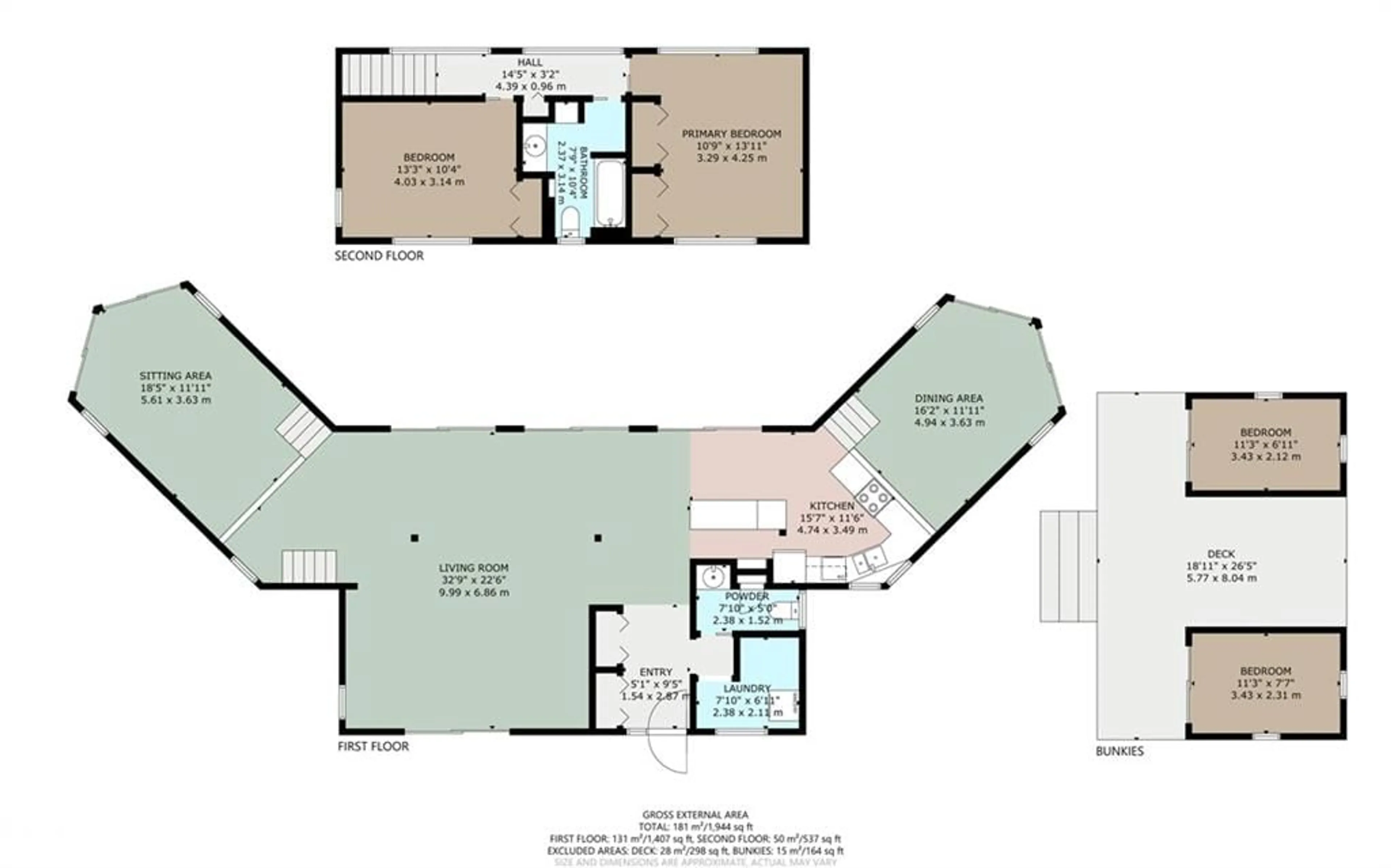 Floor plan for 188 Sand Bay Rd, Carling Ontario P0G 1G0