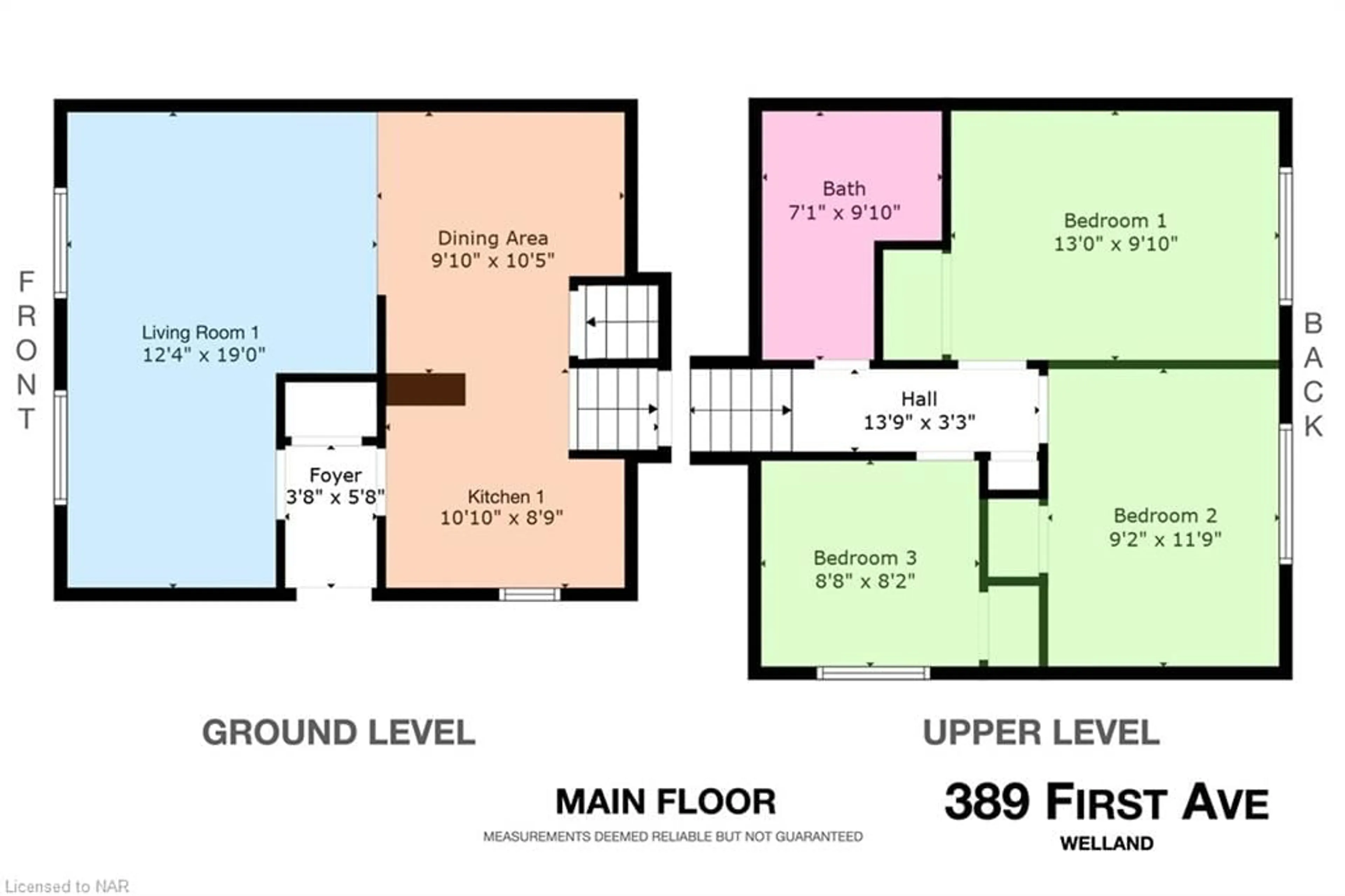 Floor plan for 389 First Ave, Welland Ontario L3C 5R3