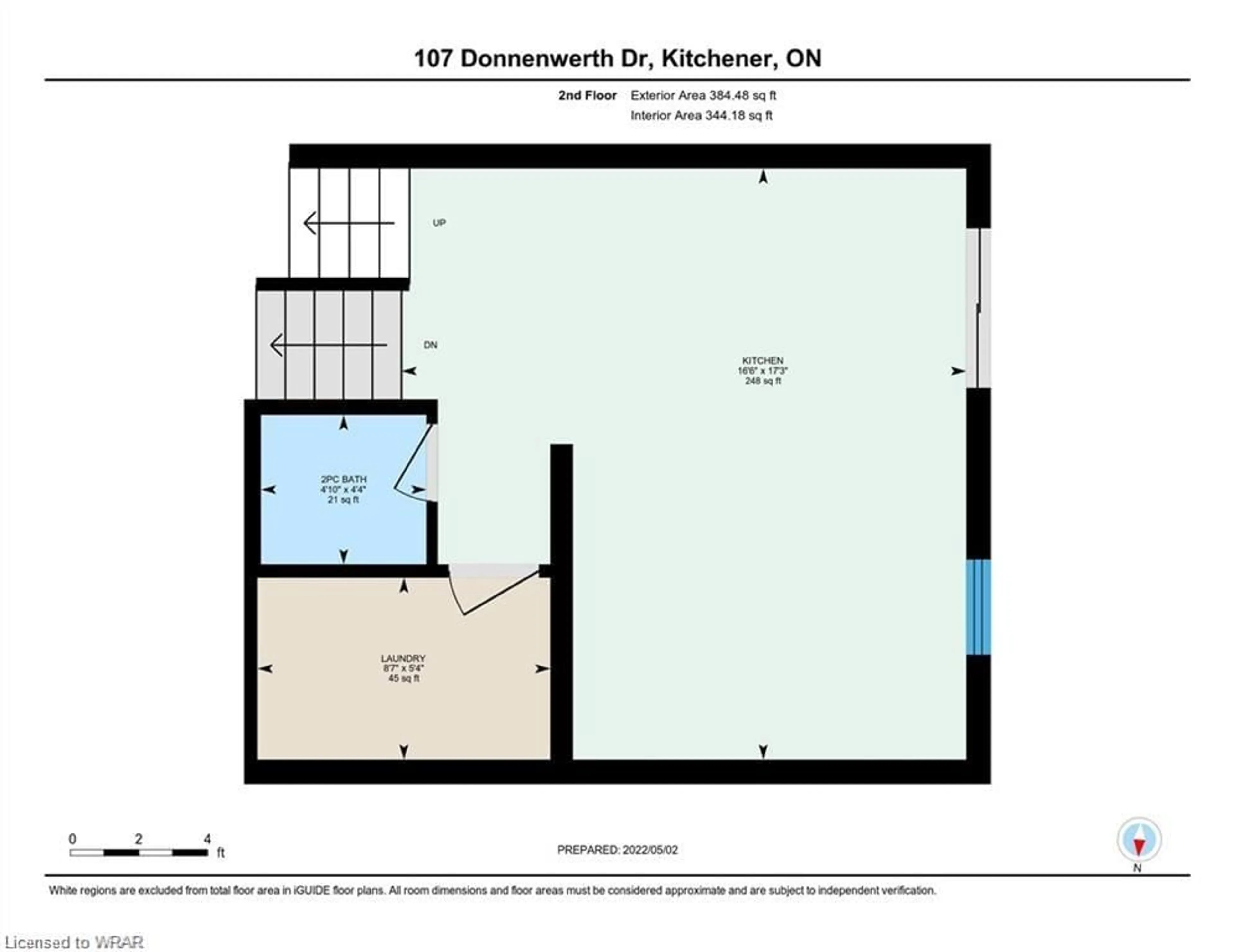 Floor plan for 107 Donnenwerth Dr, Kitchener Ontario N2E 4C9