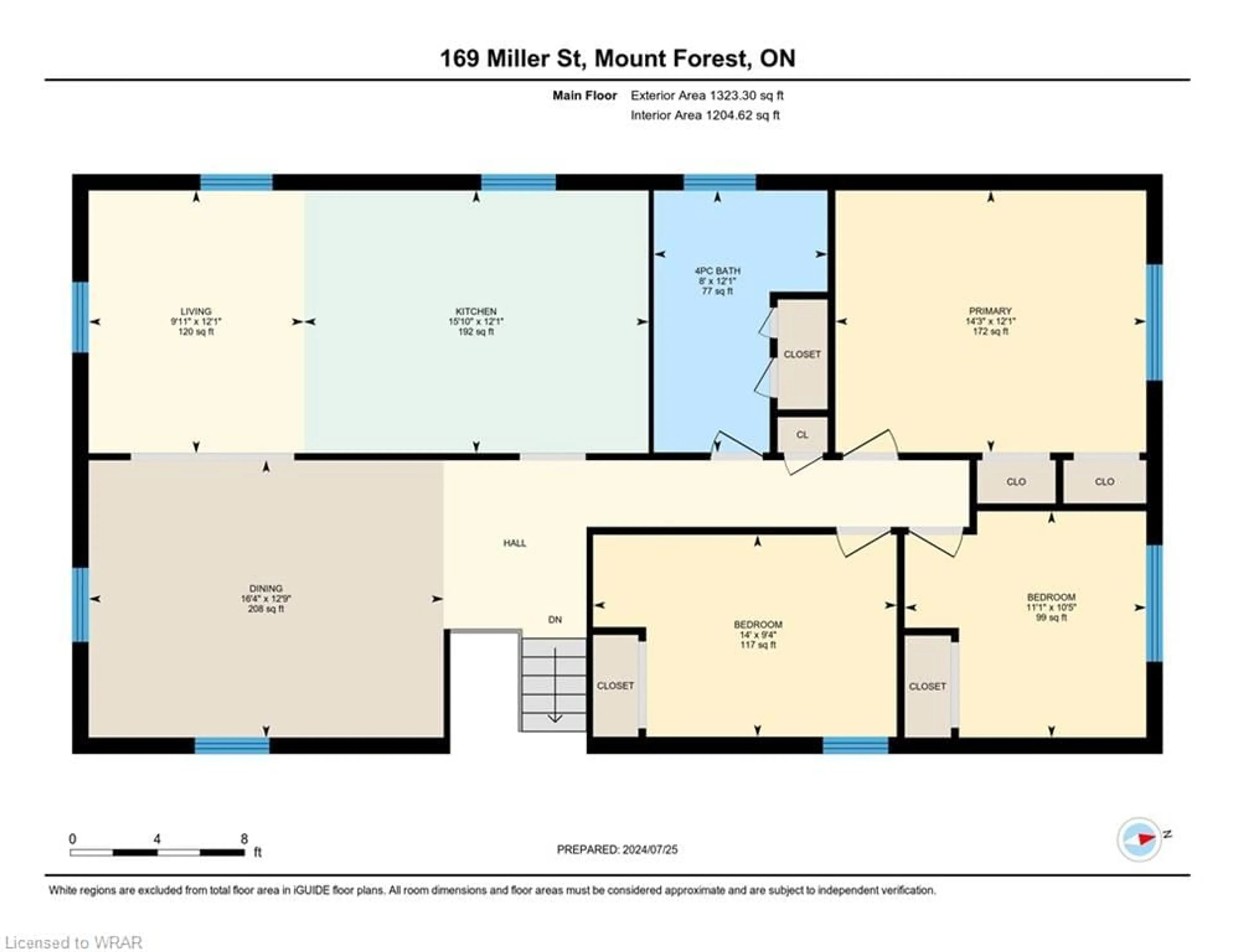 Floor plan for 169 Miller St, Mount Forest Ontario N0G 2L3