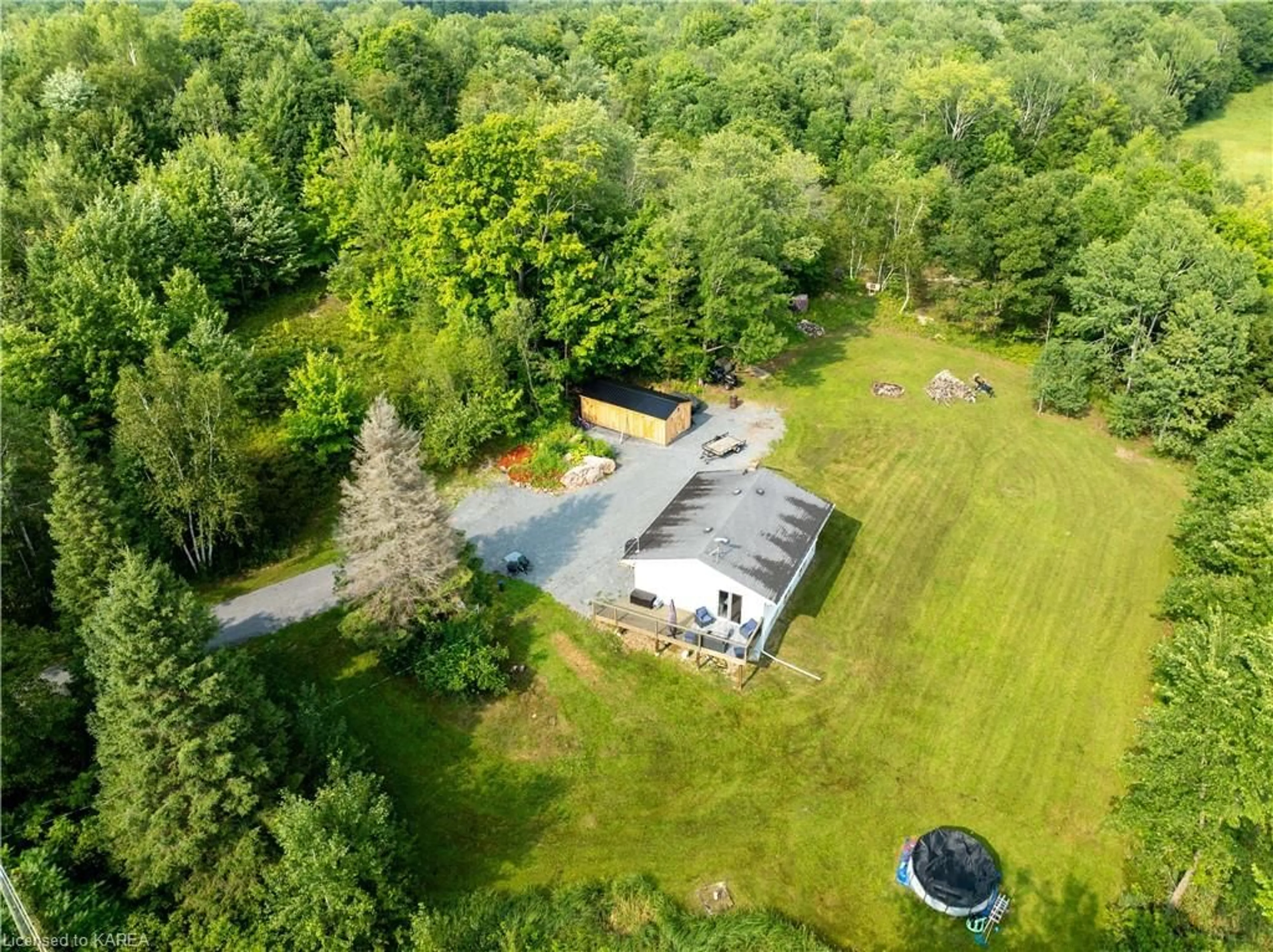 Fenced yard for 1362 Buck Bay Rd, Tichborne Ontario K0H 2V0