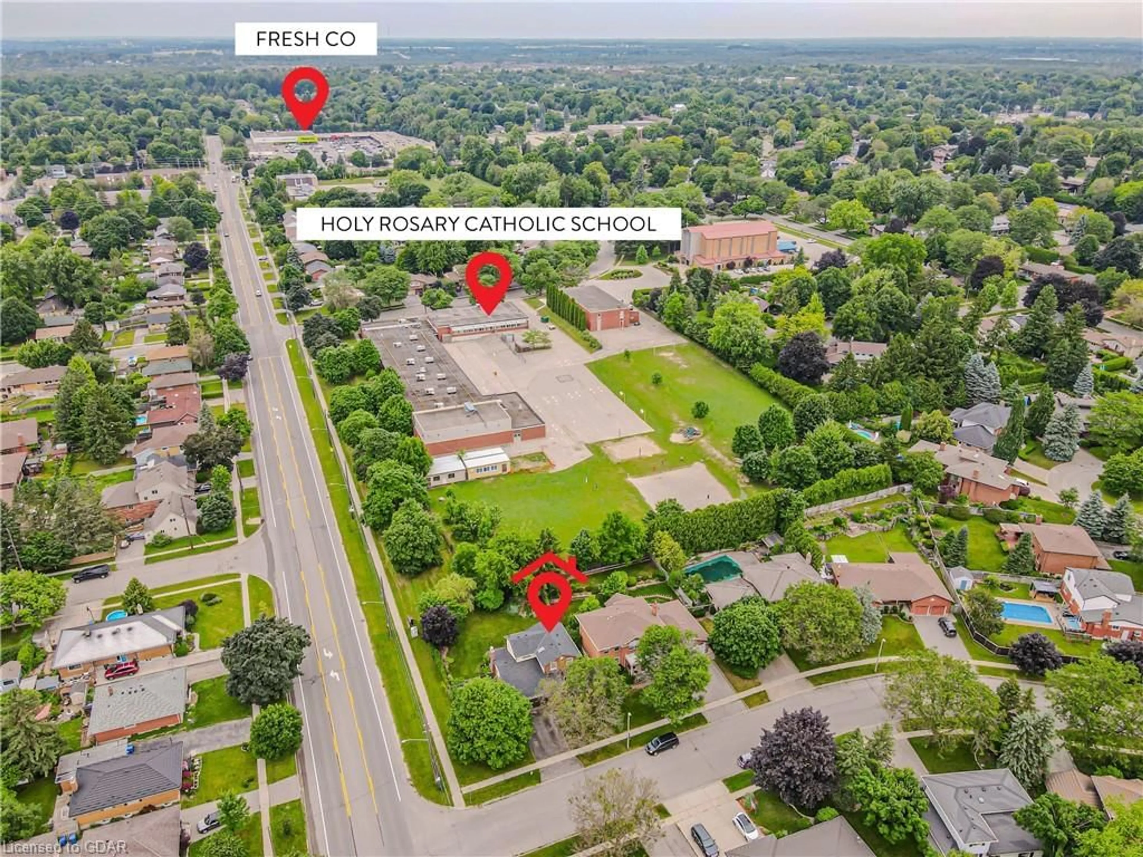 Street view for 2 Walnut Dr, Guelph Ontario N1E 6R8