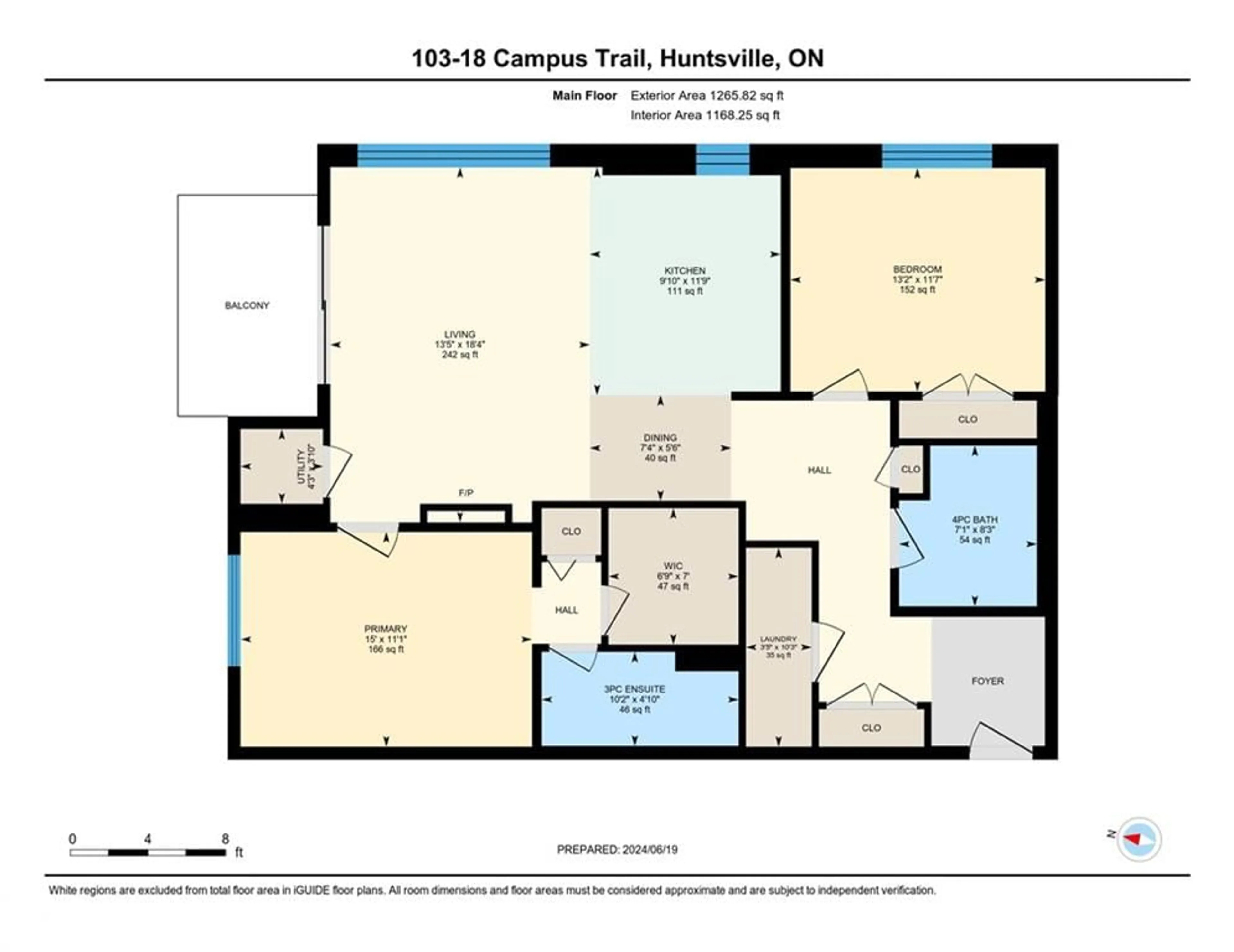 Floor plan for 18 Campus Trail #103, Huntsville Ontario P1H 0K2