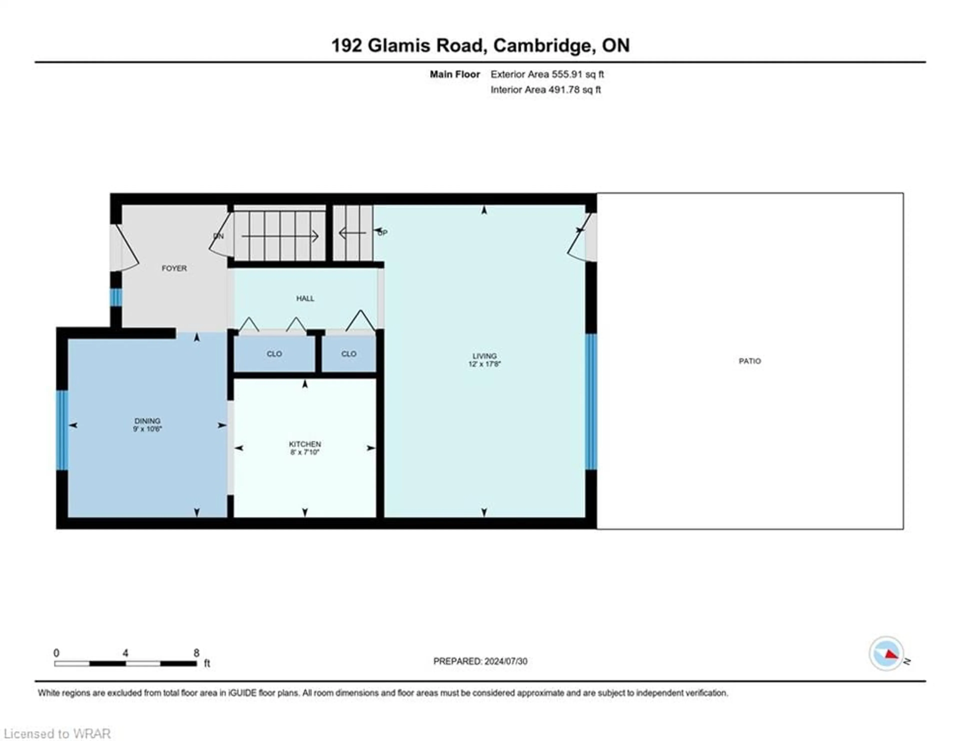 Floor plan for 192 Glamis Rd, Cambridge Ontario N1R 6T2