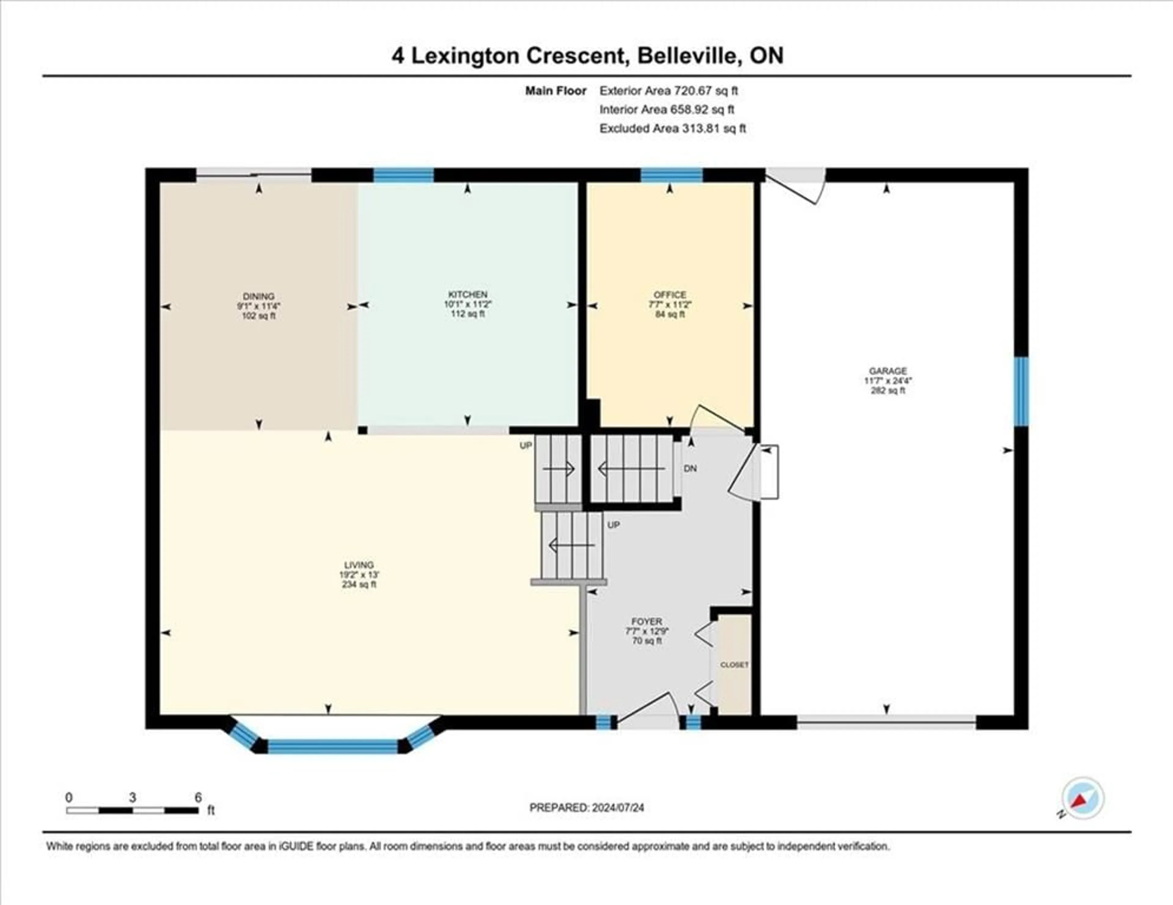 Floor plan for 4 Lexington Cres, Belleville Ontario K8P 4L1
