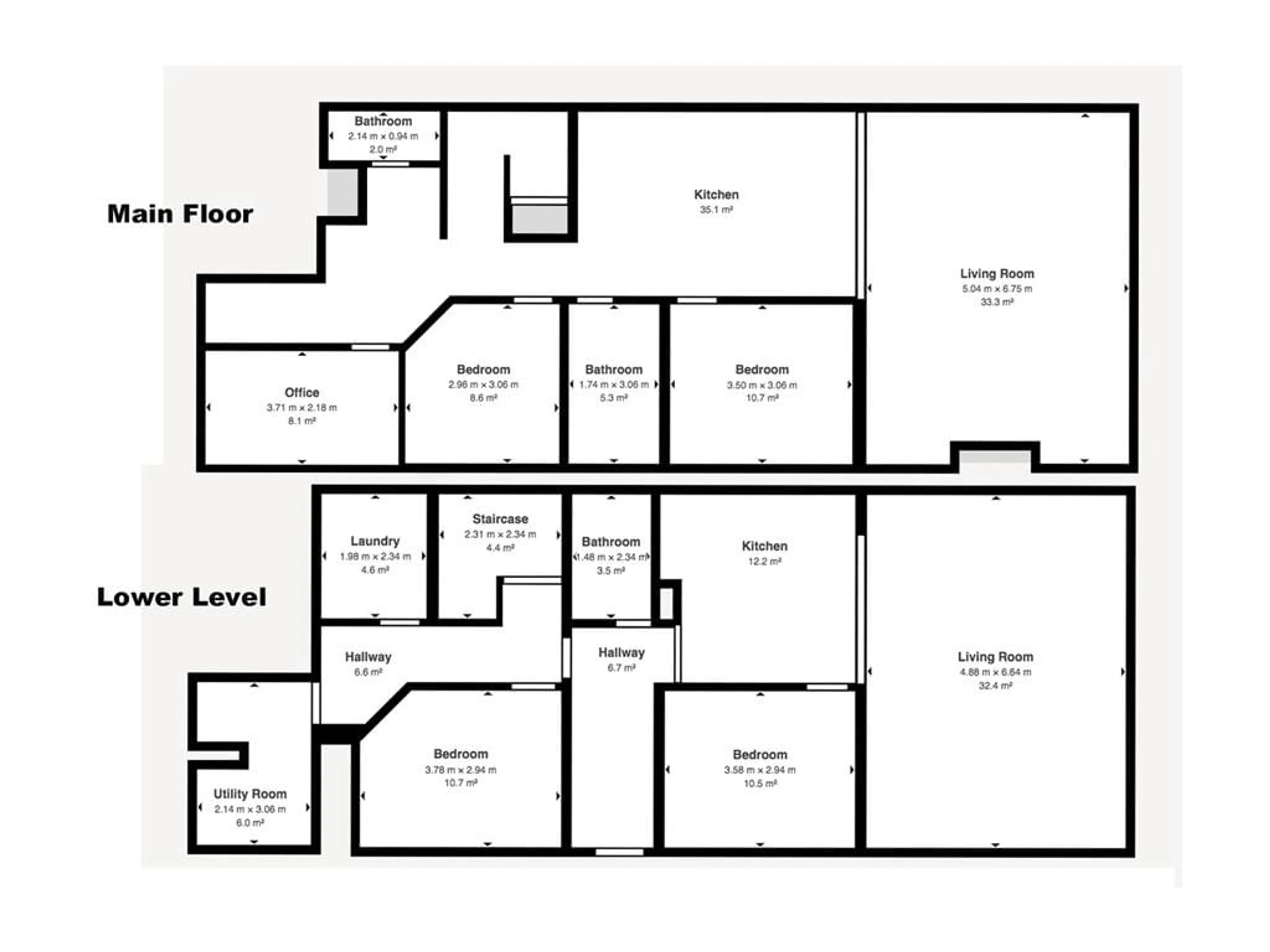 Floor plan for 23 Gray St #A, Coldwater Ontario L0K 1E0