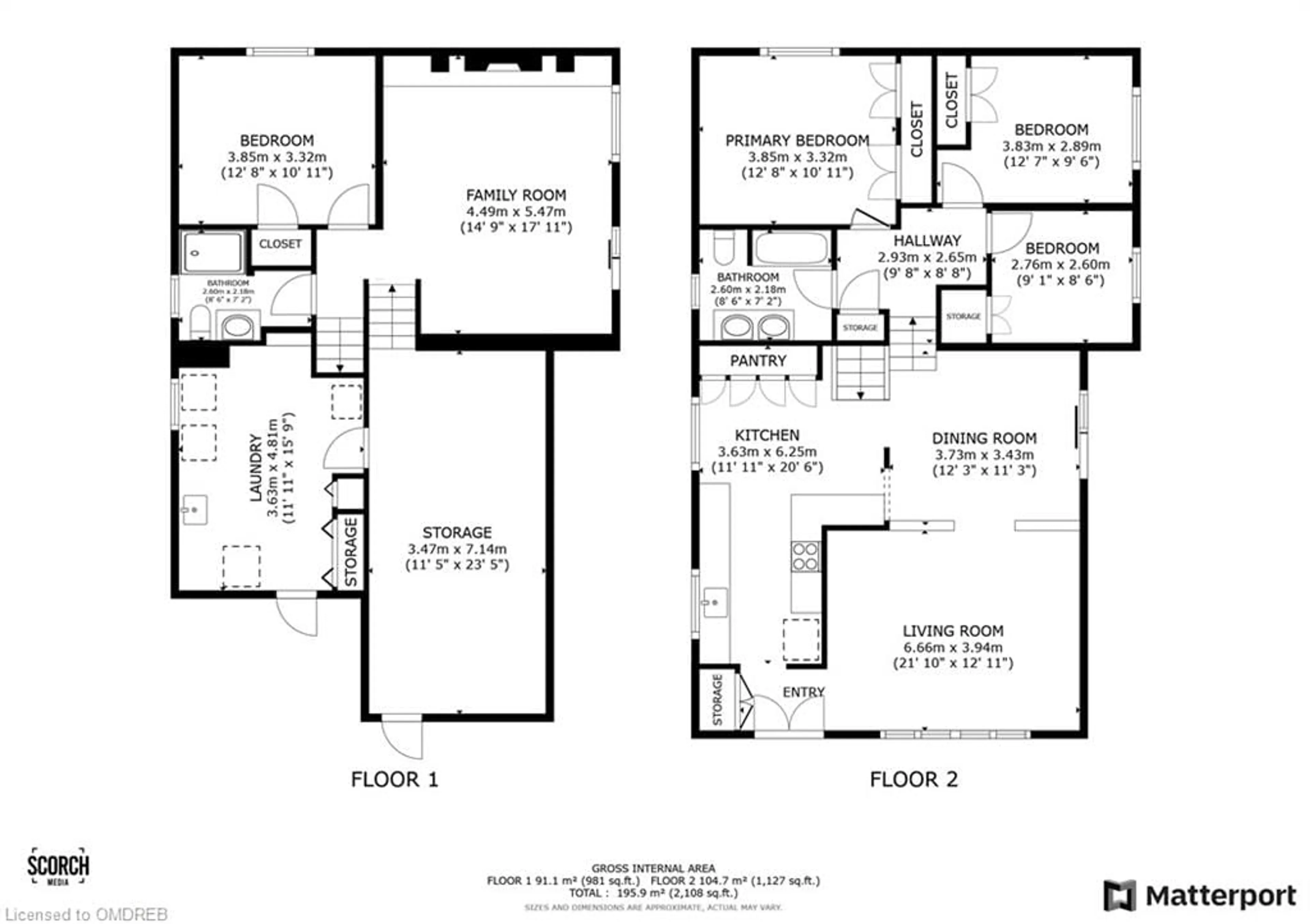 Floor plan for 65 Gainsborough Rd, Hamilton Ontario L8E 1E3