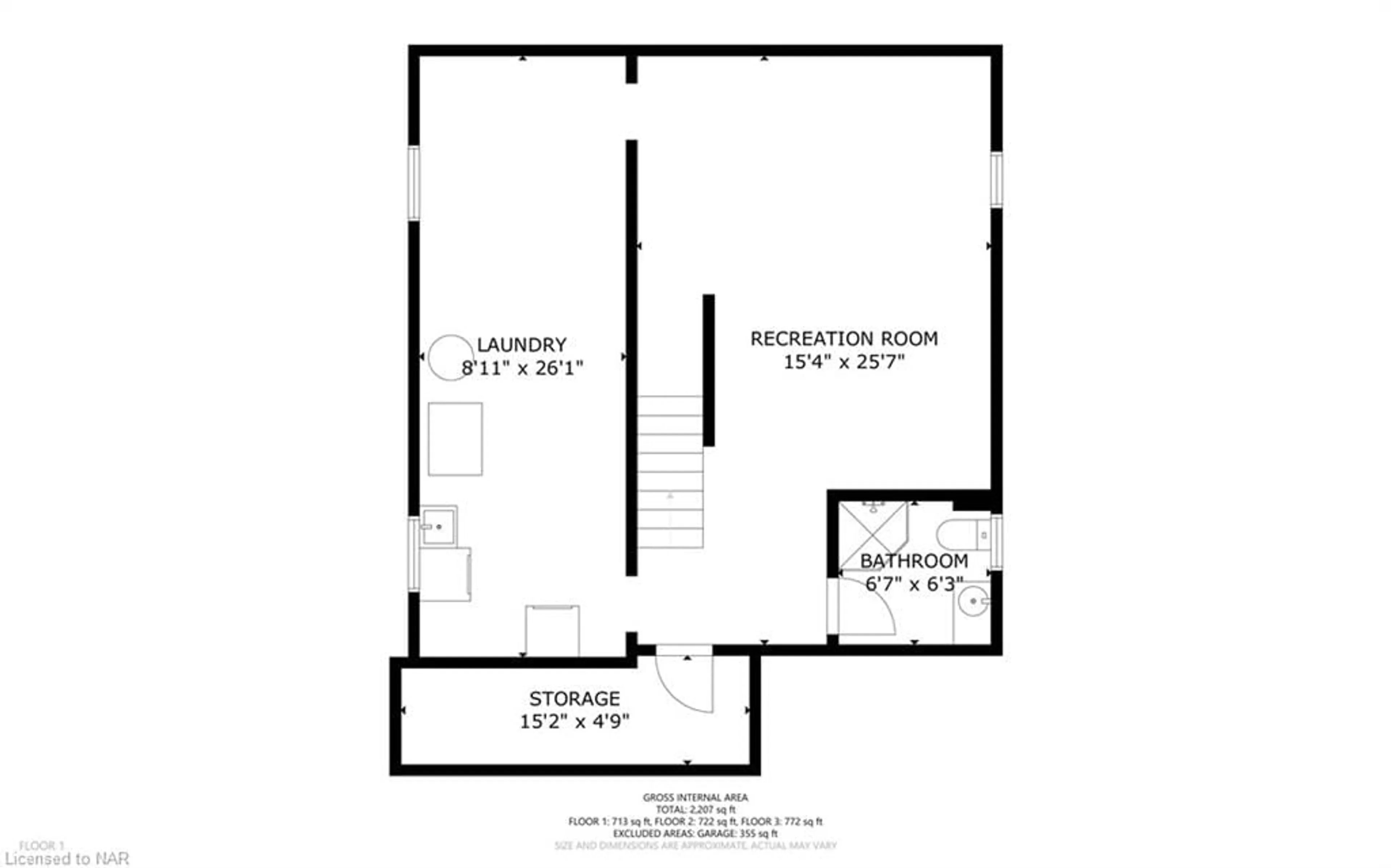 Floor plan for 1 Shaver Rd, St. Catharines Ontario L2S 3Z2