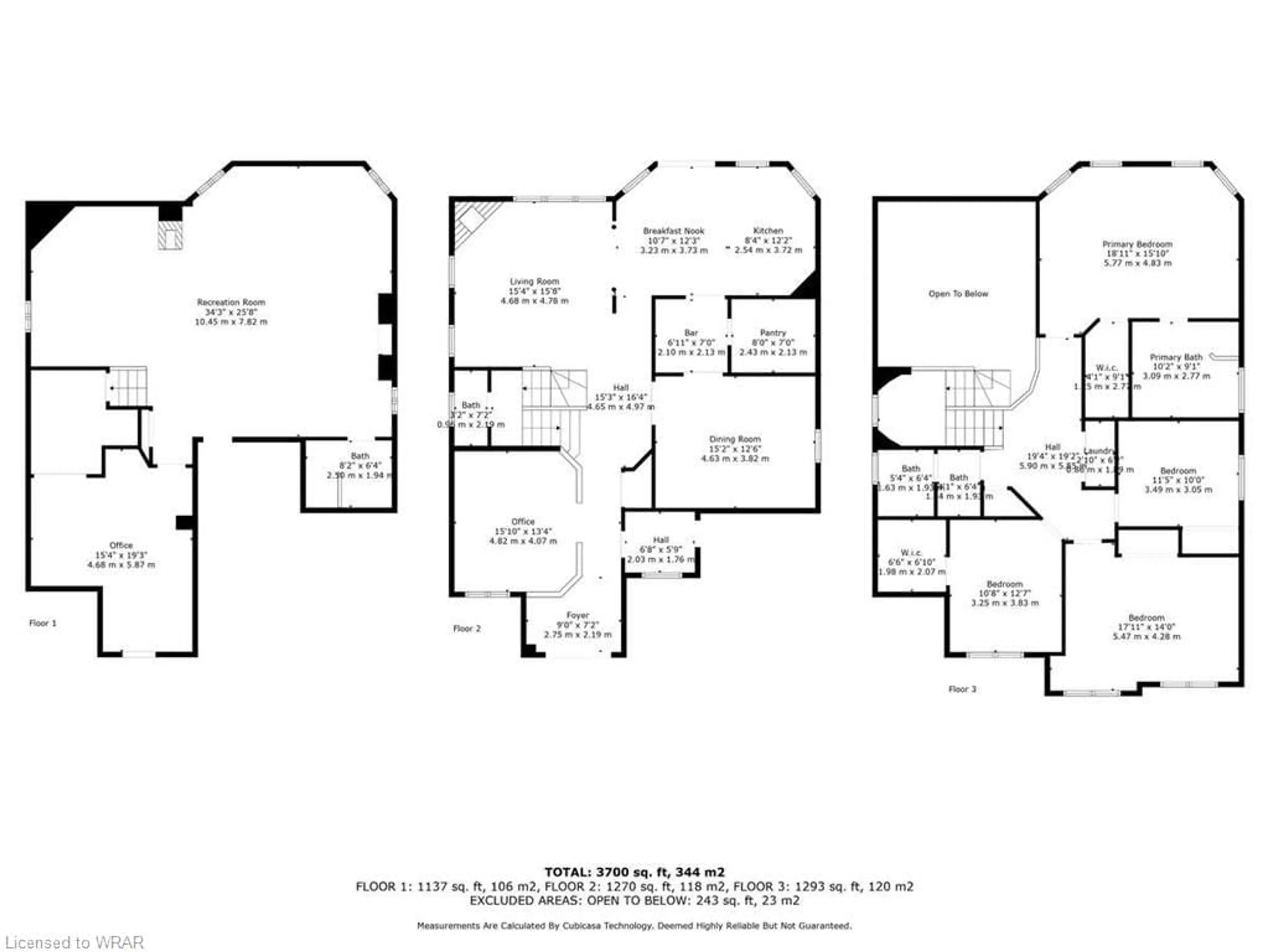 Floor plan for 58 Stonebrook Cres, Georgetown Ontario L7G 6E5